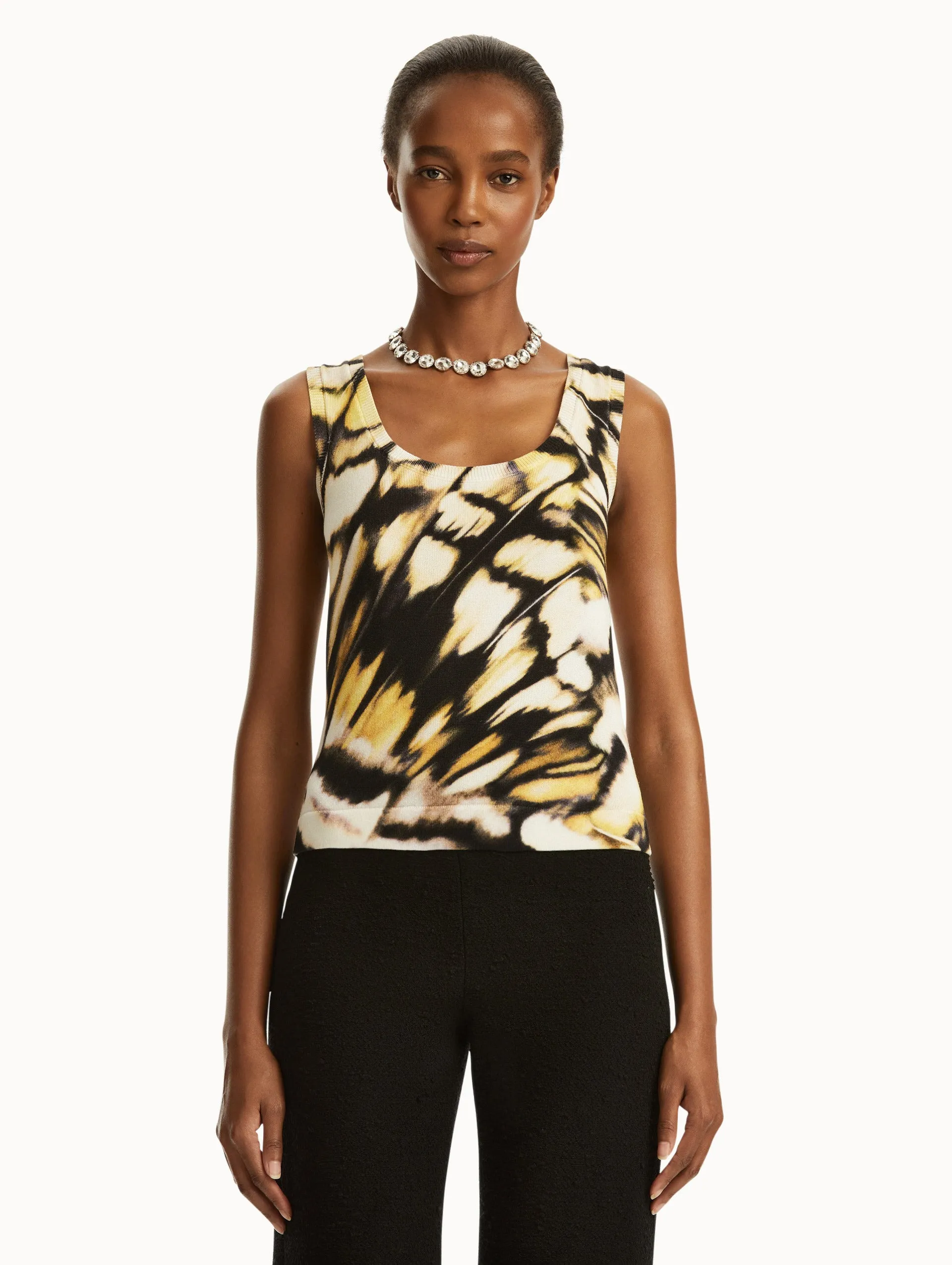 Abstract Butterfly Printed Tank