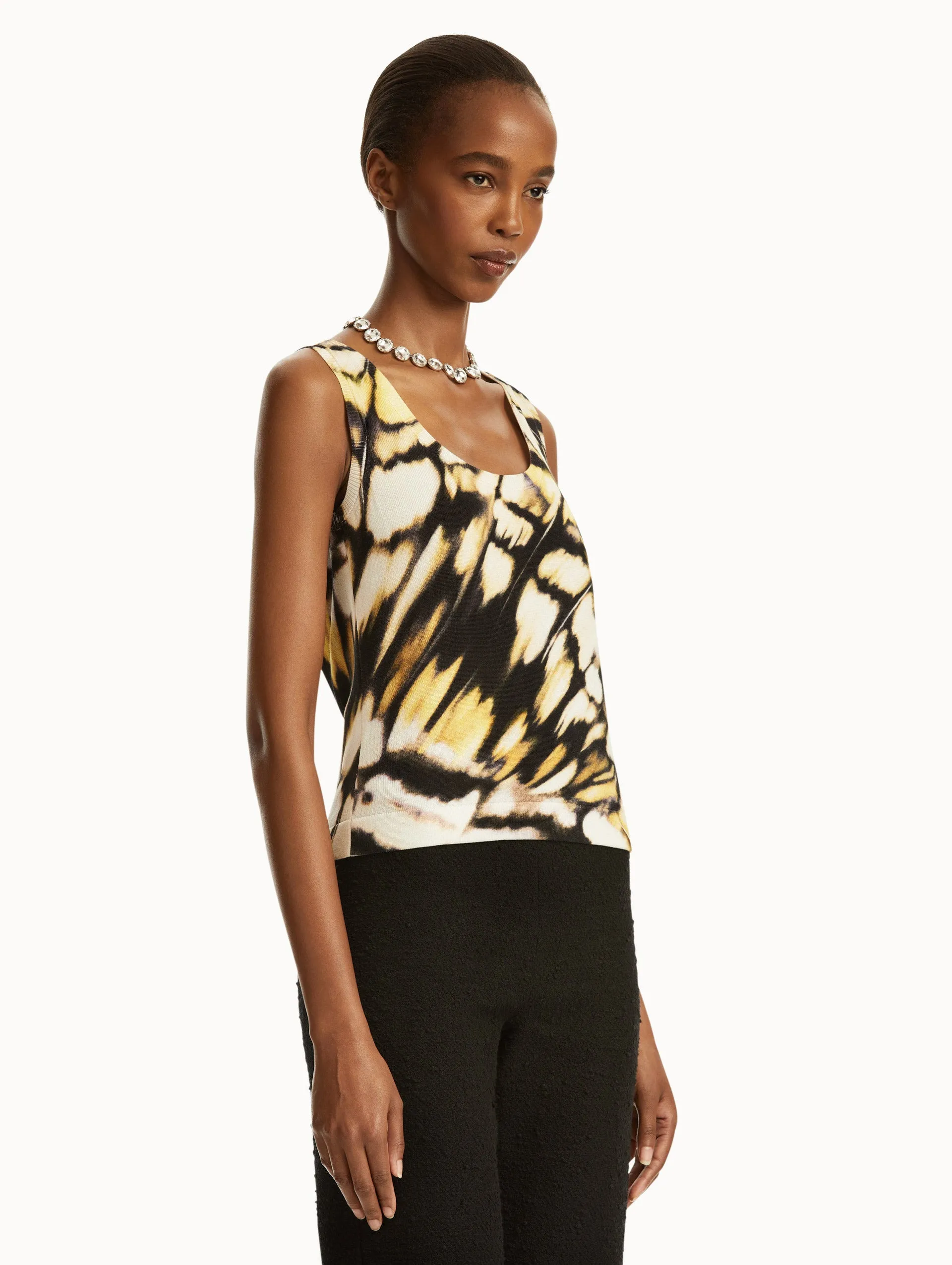 Abstract Butterfly Printed Tank