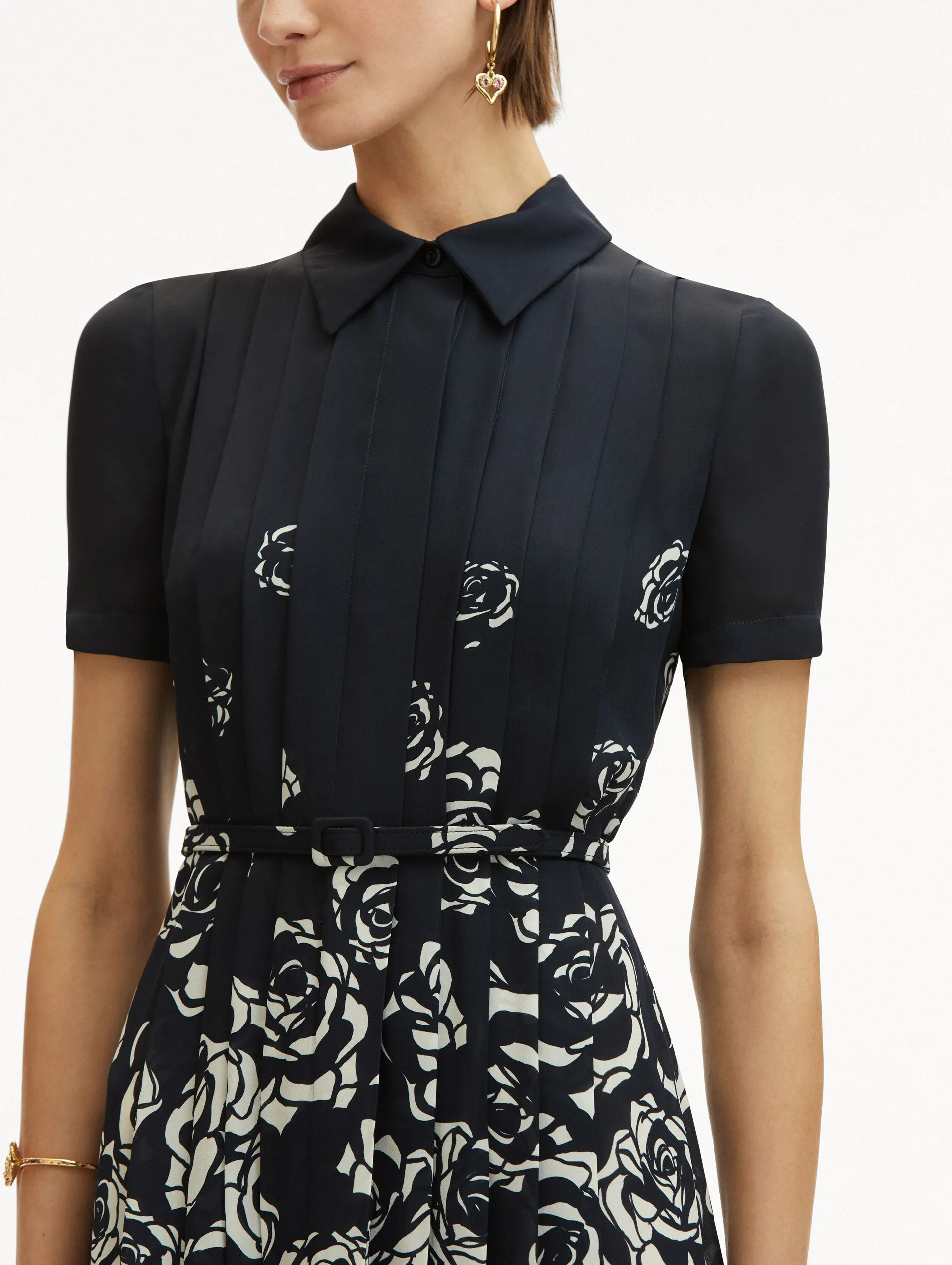 Abstract Degrad Rose Dress