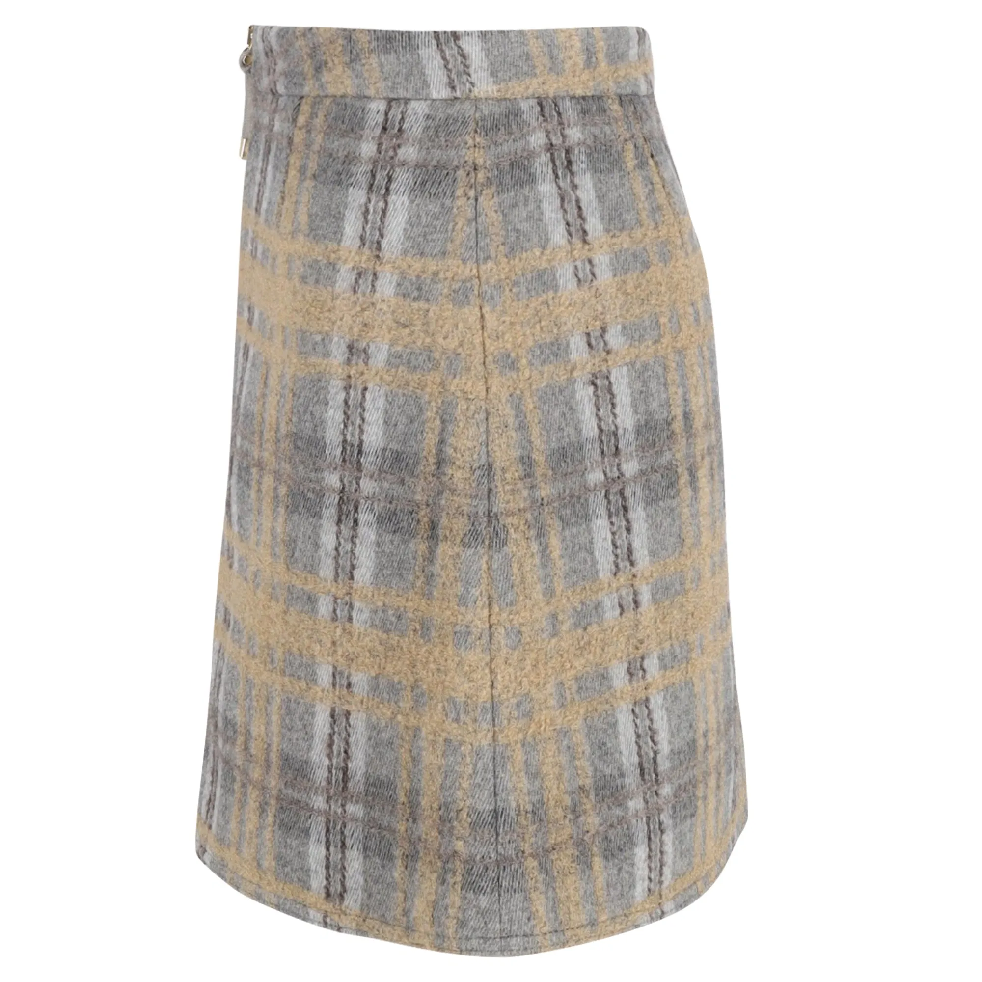 Acne Studios Plaid Mini Skirt in Grey Wool