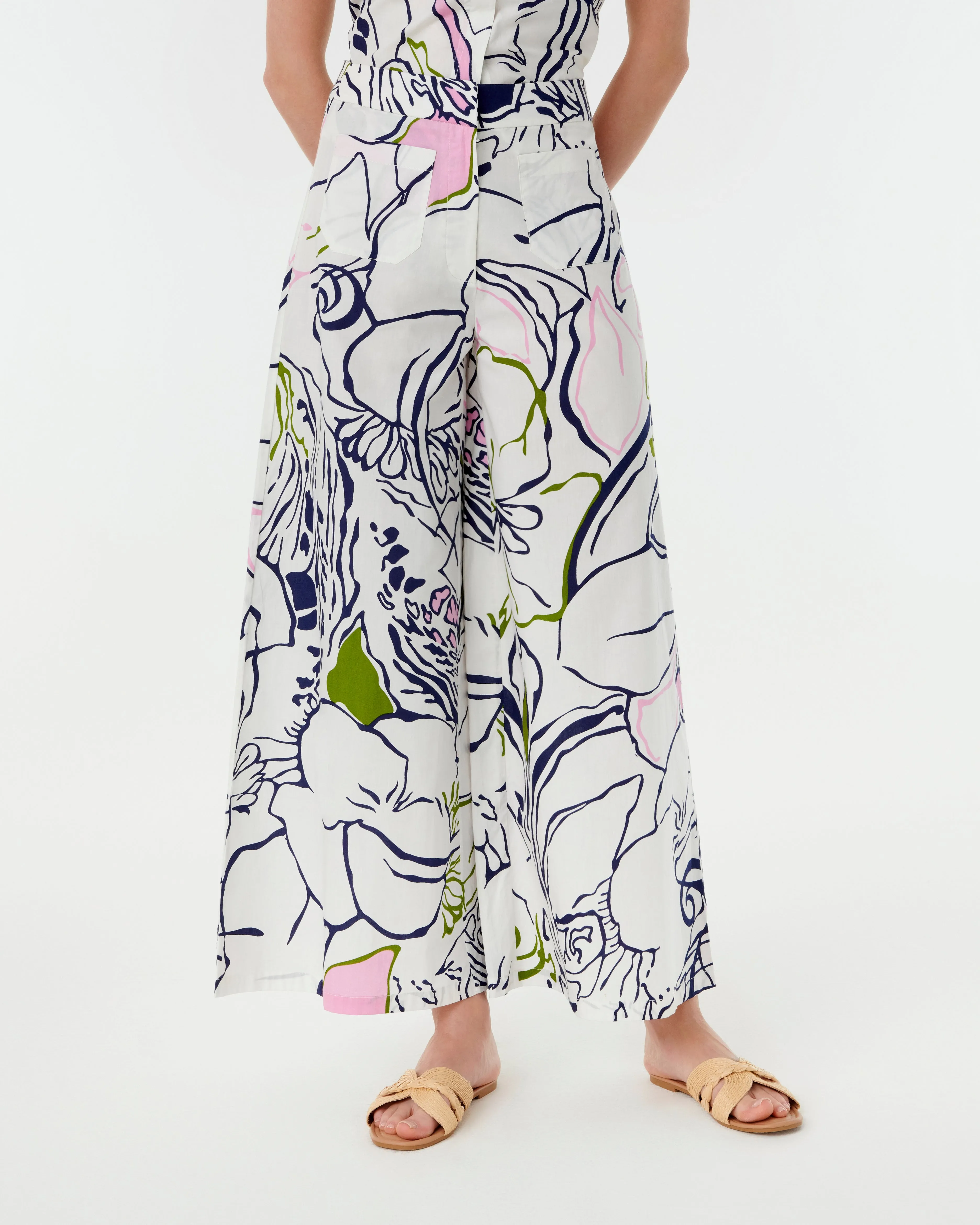 Adele Trousers in Calypso Print