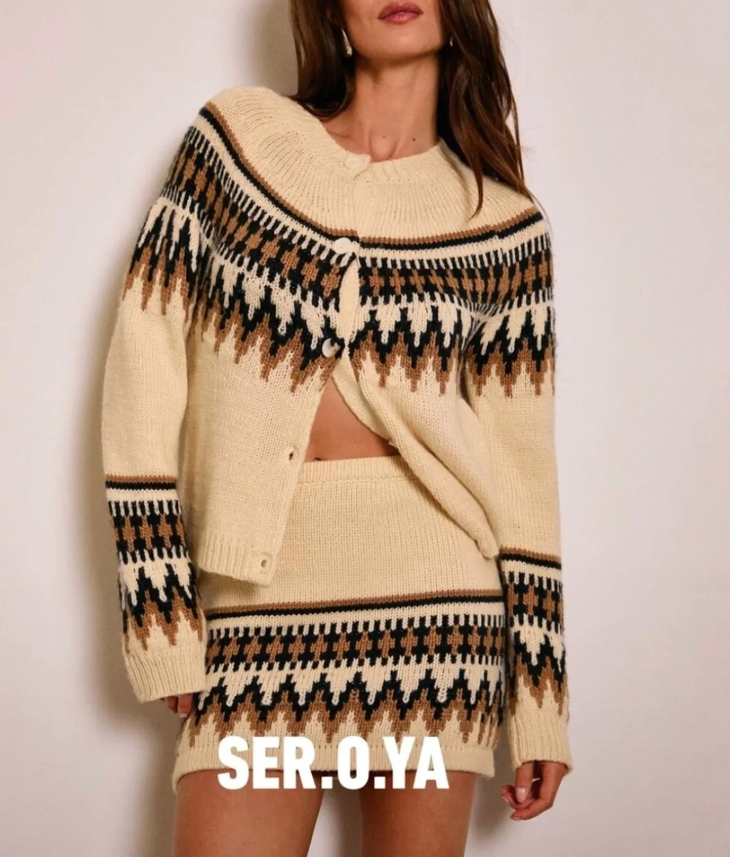 Amaya Cardigan In Egg Shell