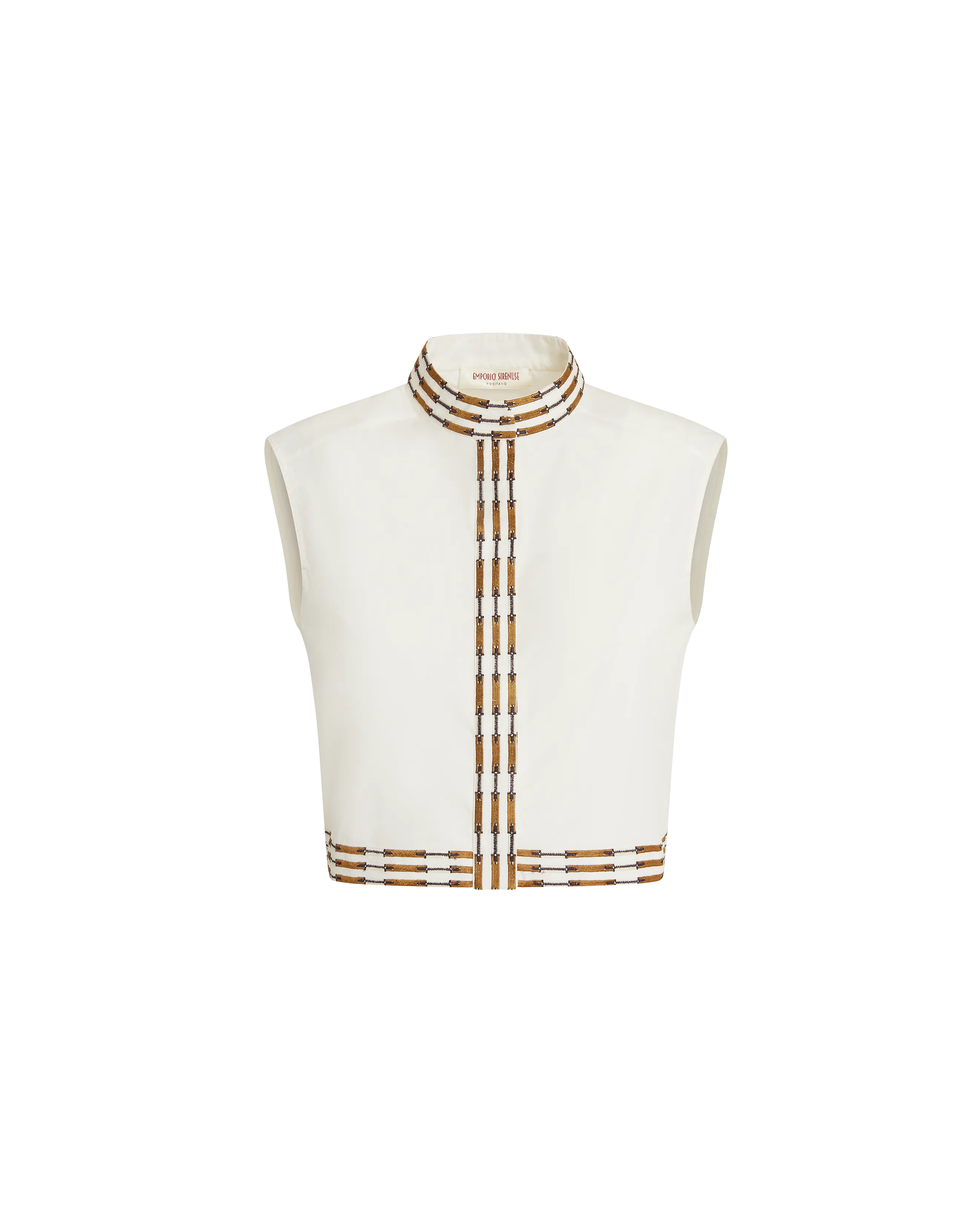 Andorra Top with Greek Rooster Embroidery