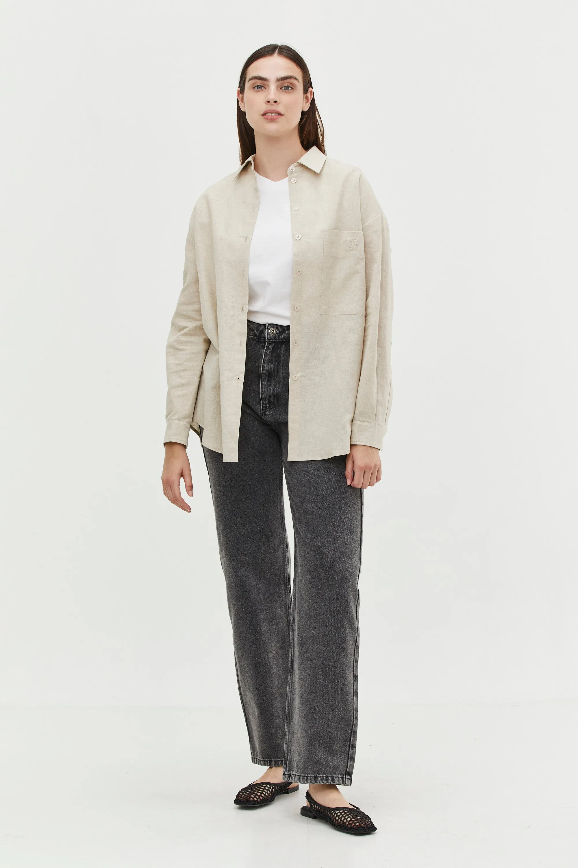 Andy Blouse Linen Natural