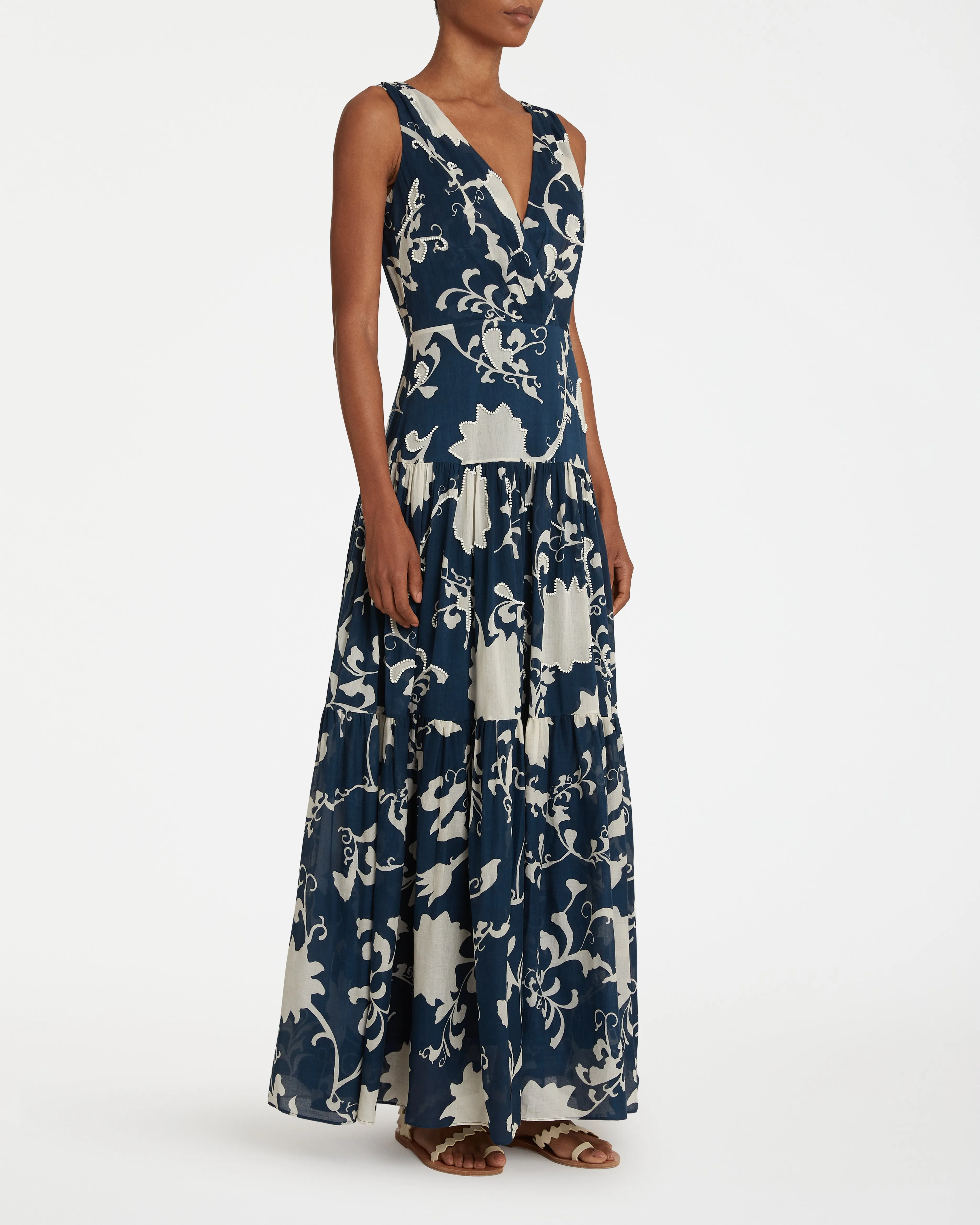 Antheia Dress in Flower Screen Print