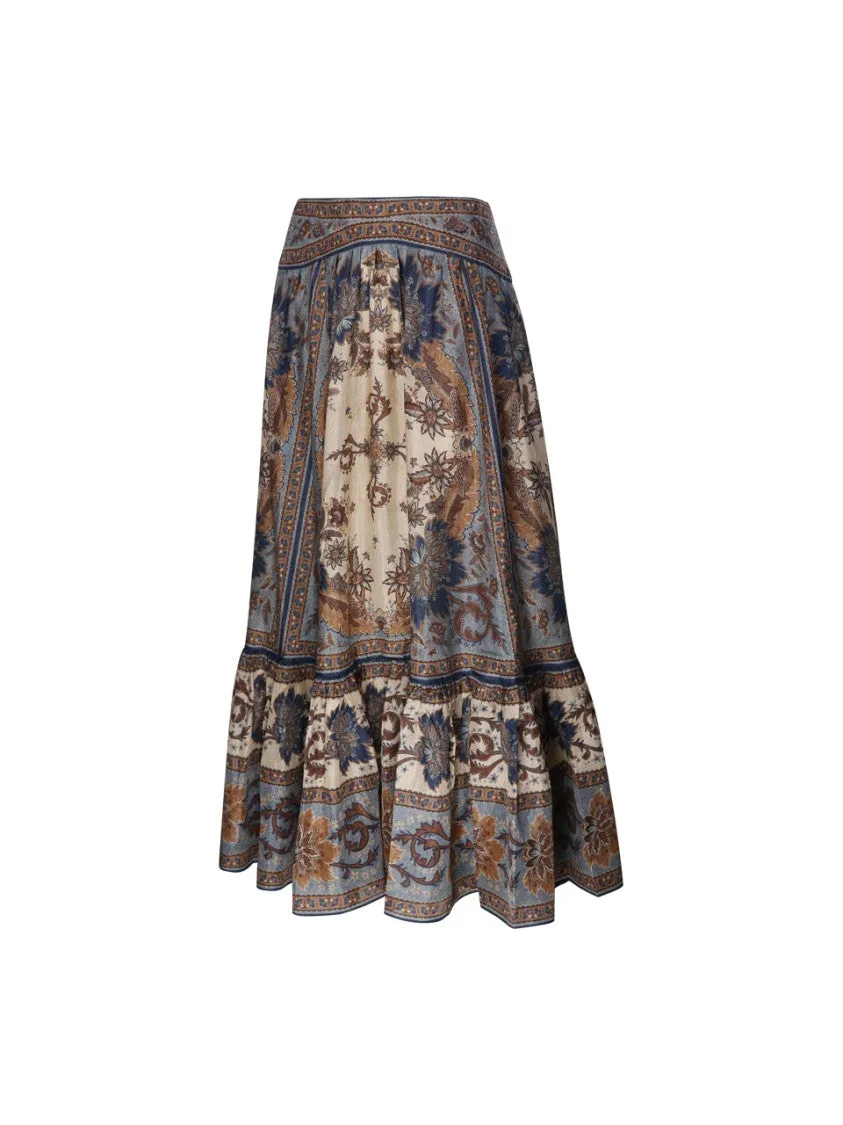 Ascension Tiered Midi Skirt