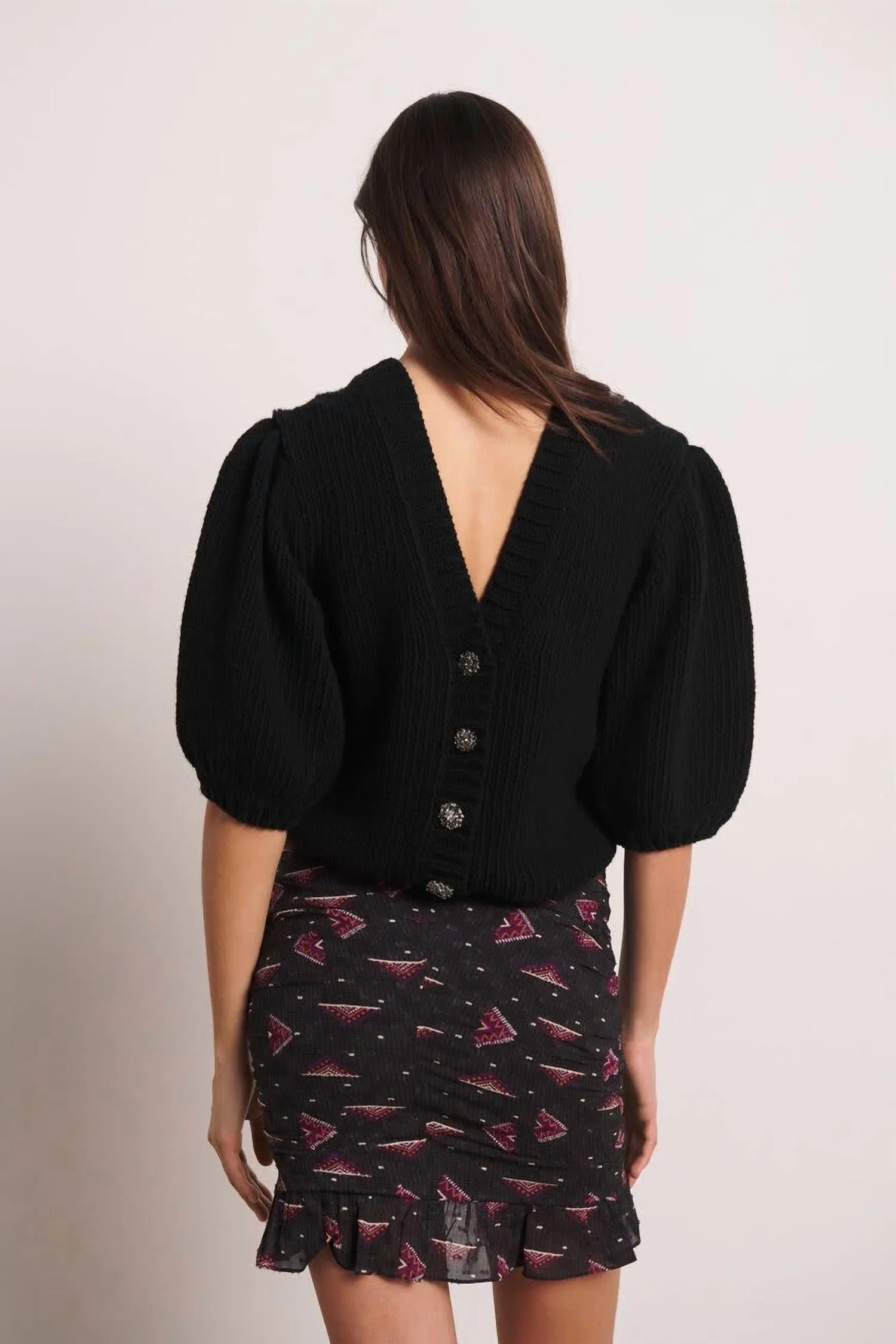 Aztec Cassi Ruched Skirt In Black