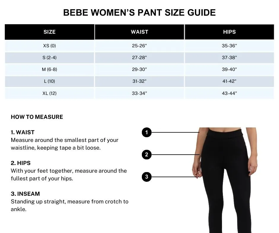 BEBE Women's Side Tie Wrap Skirt