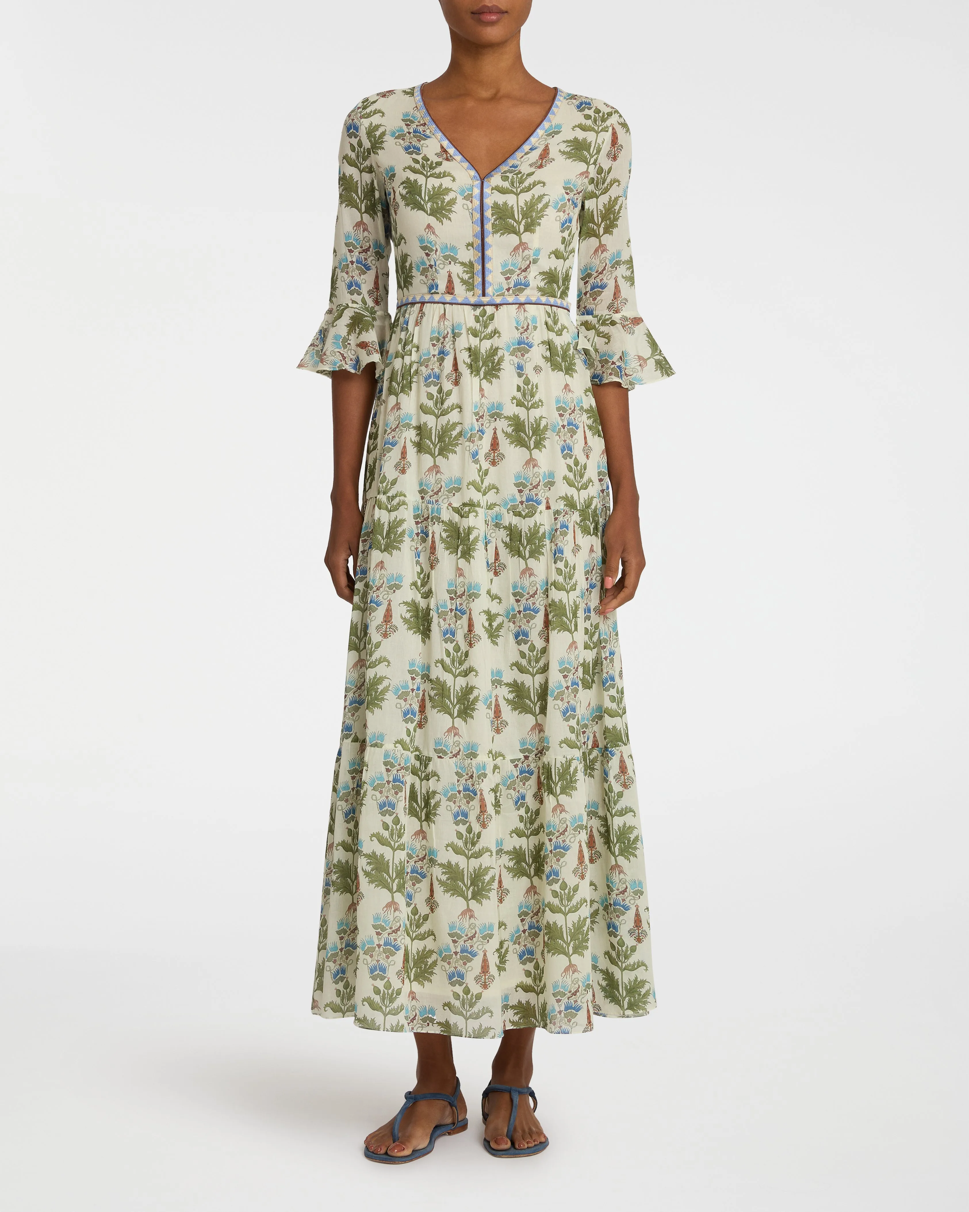 Bella Dress in Persian Botanic Print
