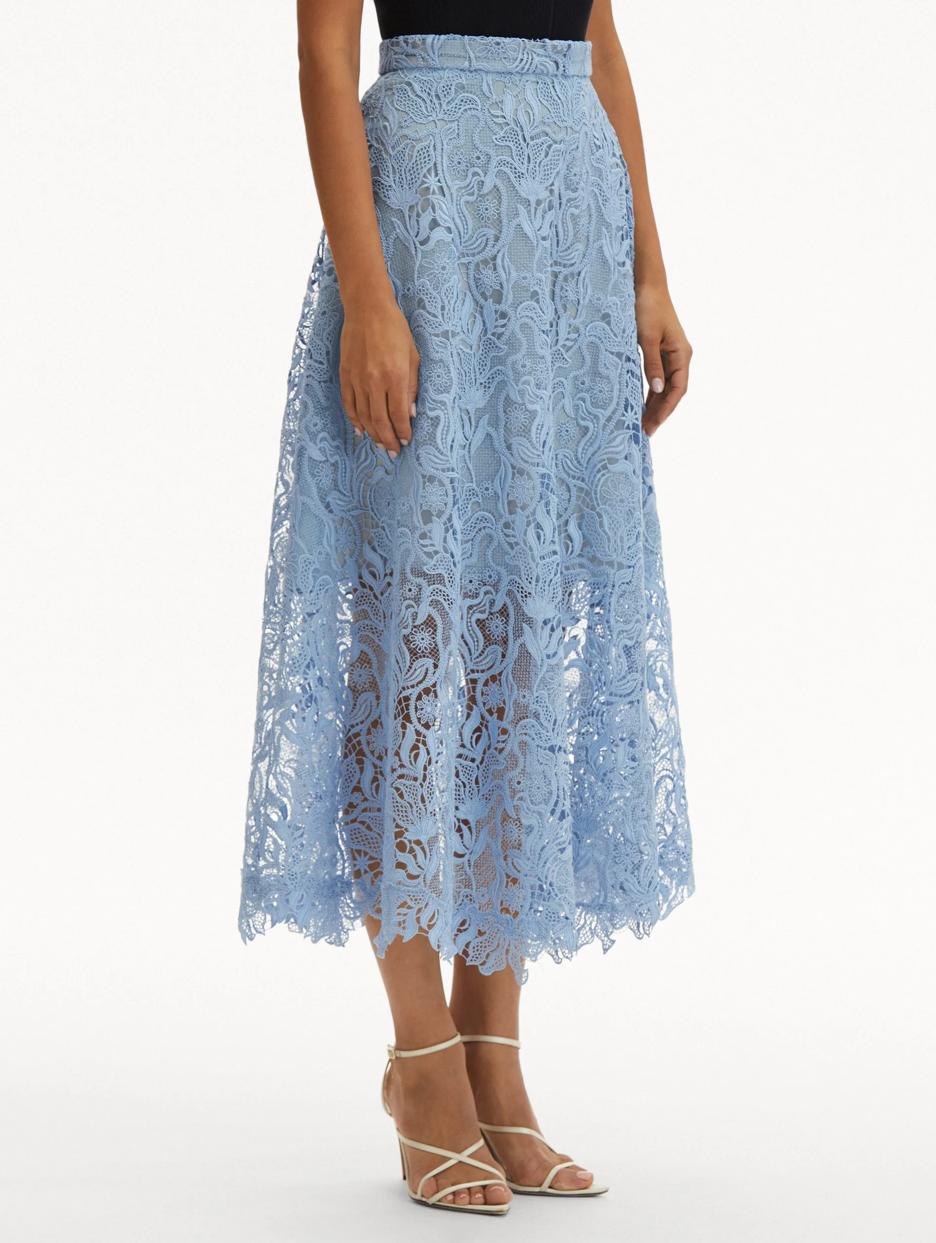 Bellflower Guipure Skirt