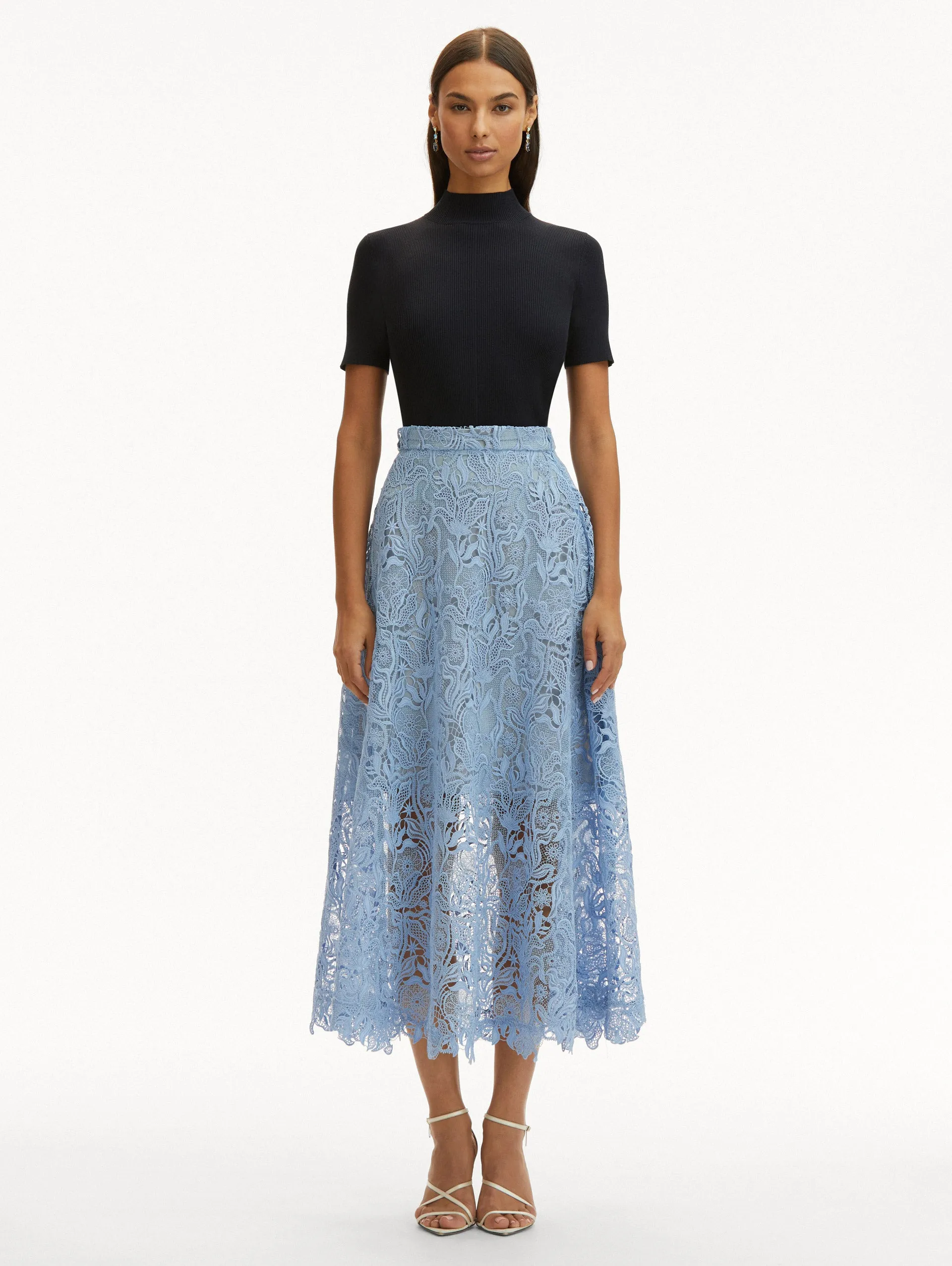 Bellflower Guipure Skirt