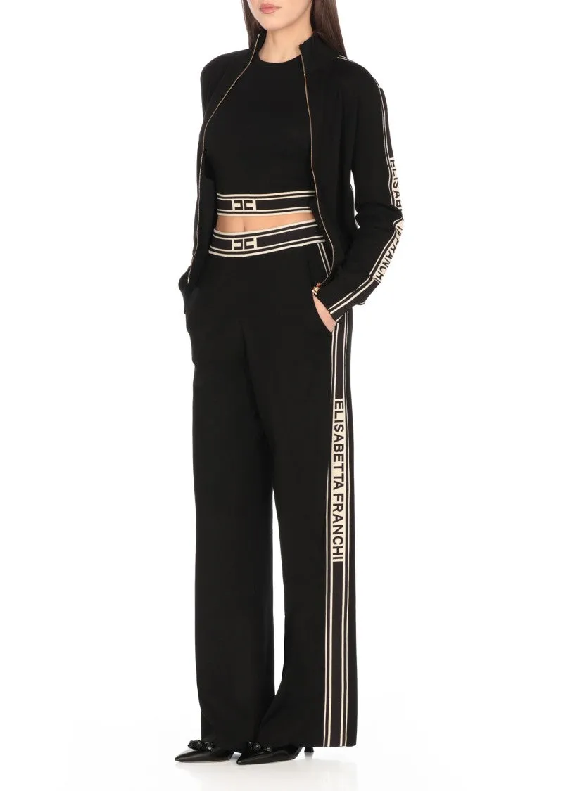 Black Viscose Blend Cardigan