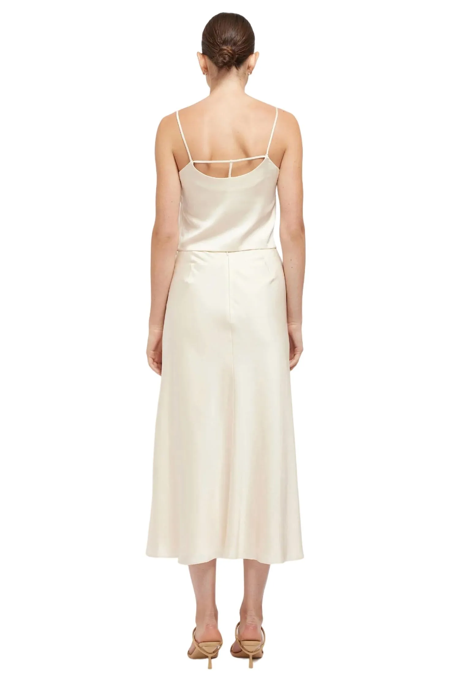 Blane Midi Skirt In Ecru