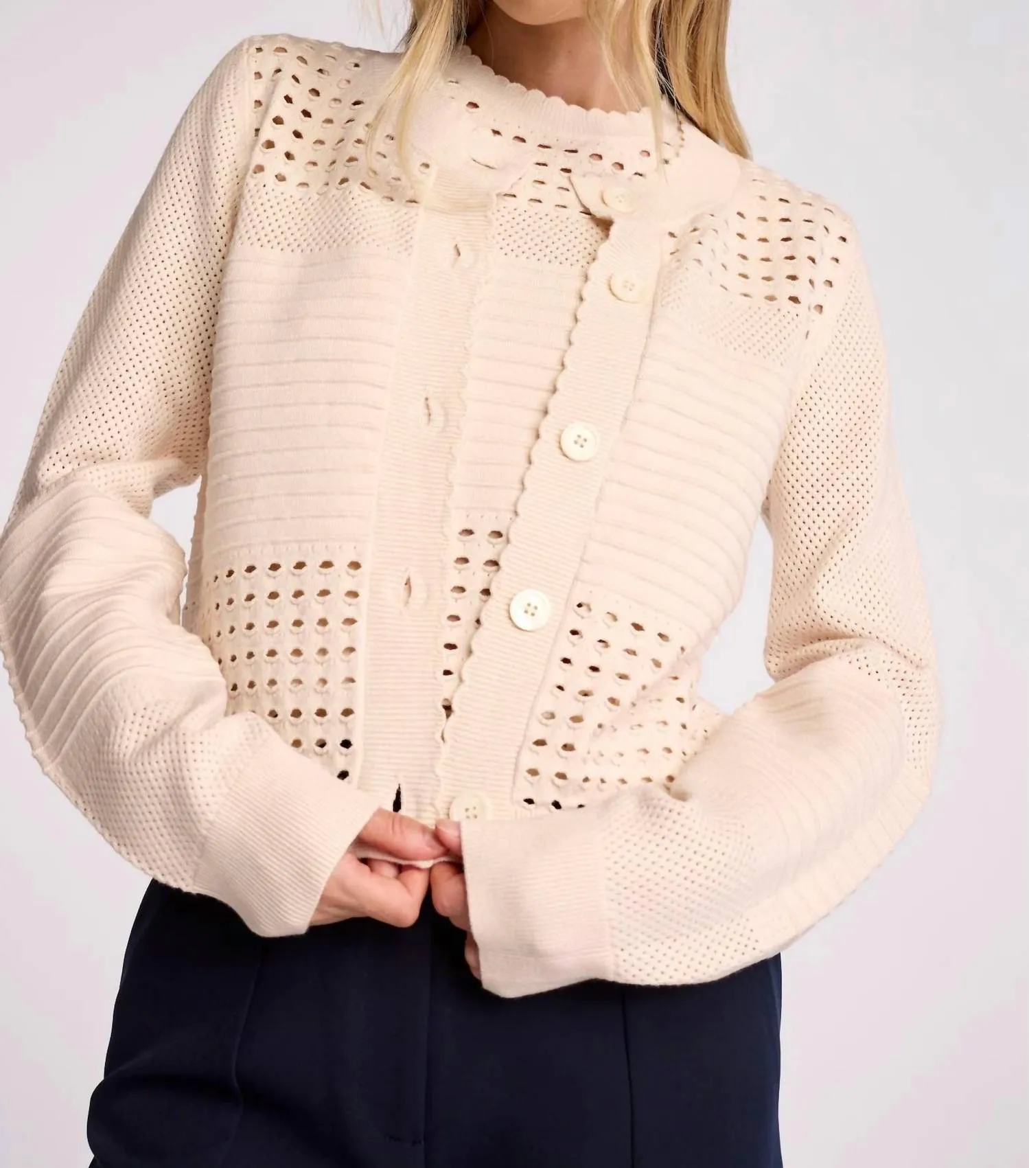 Blondie Cardigan In Cream