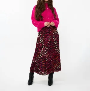 Bloom Animal Print Skirt In Multicolor