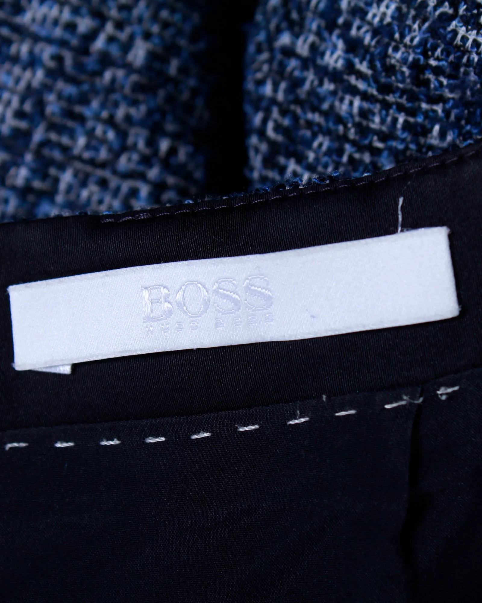 Boss Knee-Length Skirt in Blue Viscose