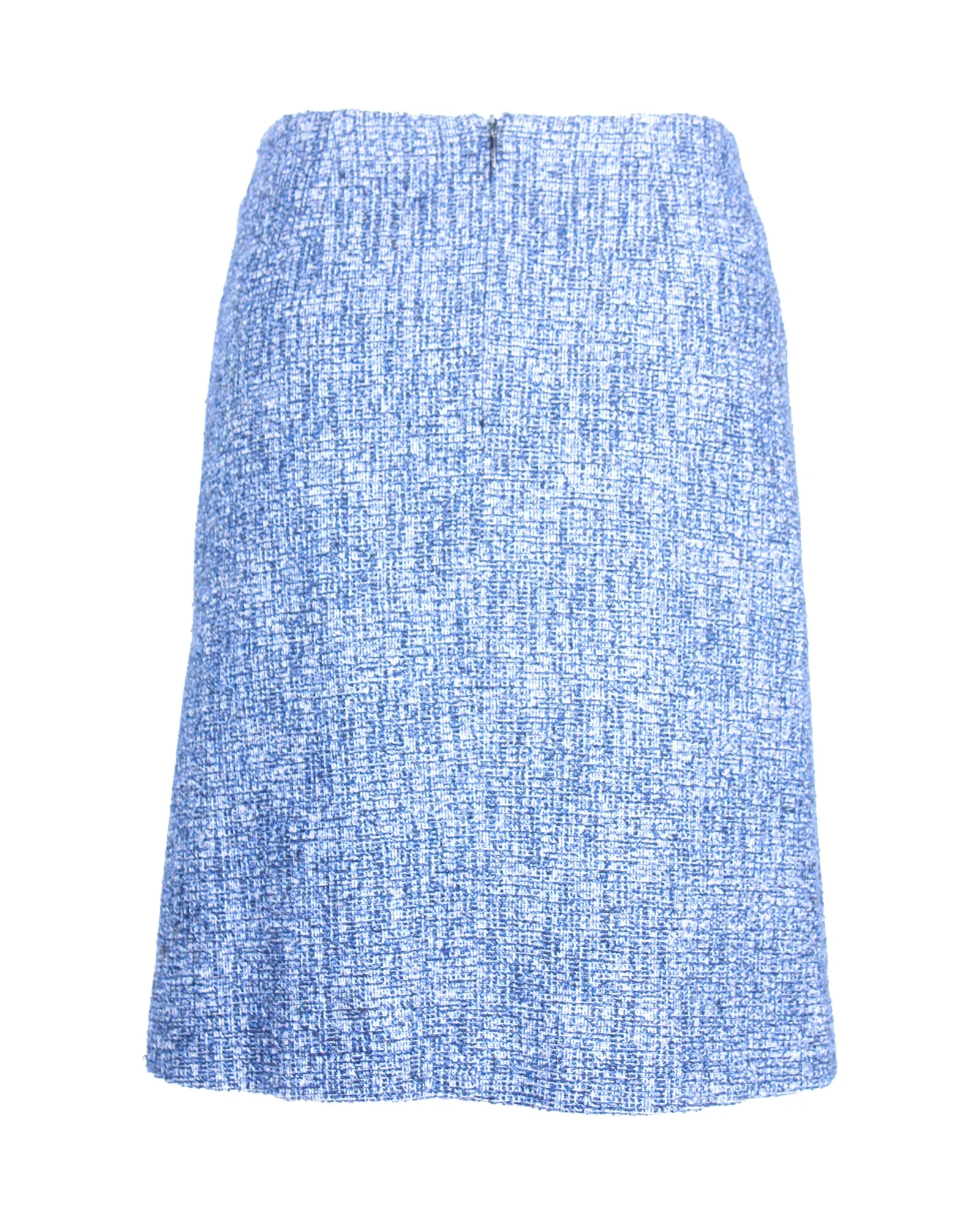 Boss Knee-Length Skirt in Blue Viscose