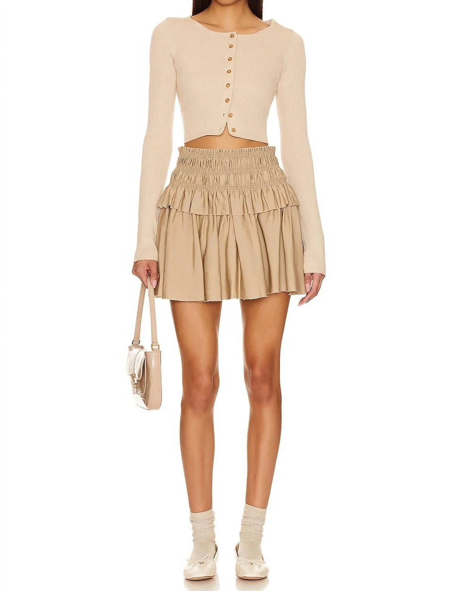 Bradfield Skirt In Elmwood Green