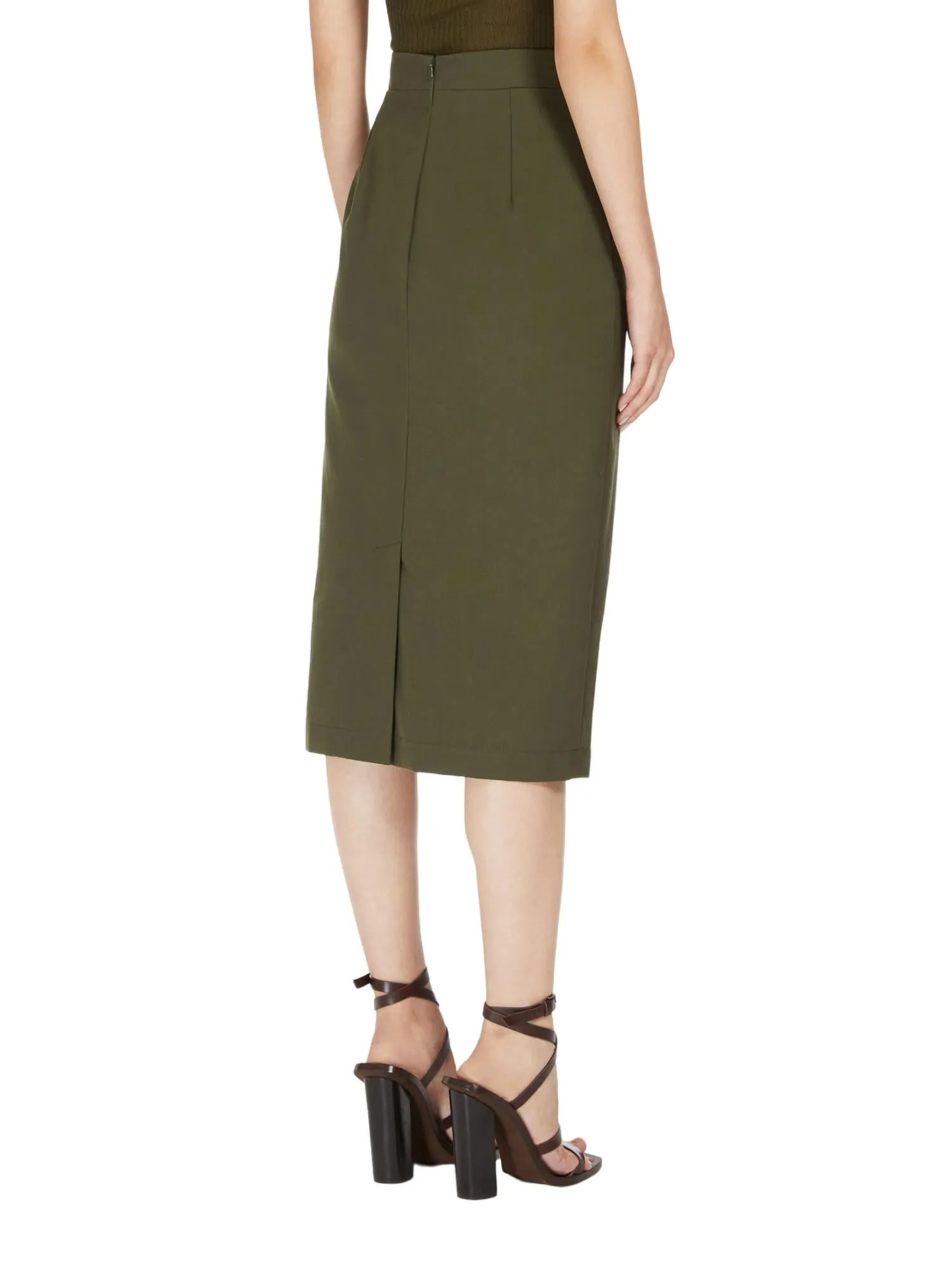 Canvas Skirt In Green