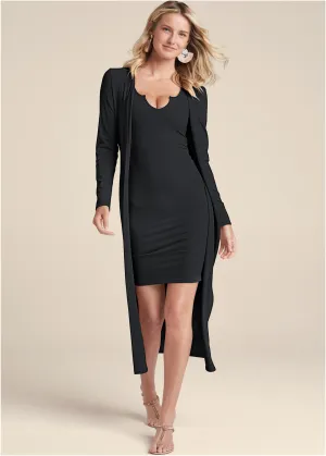 Casual Dress Set - Black
