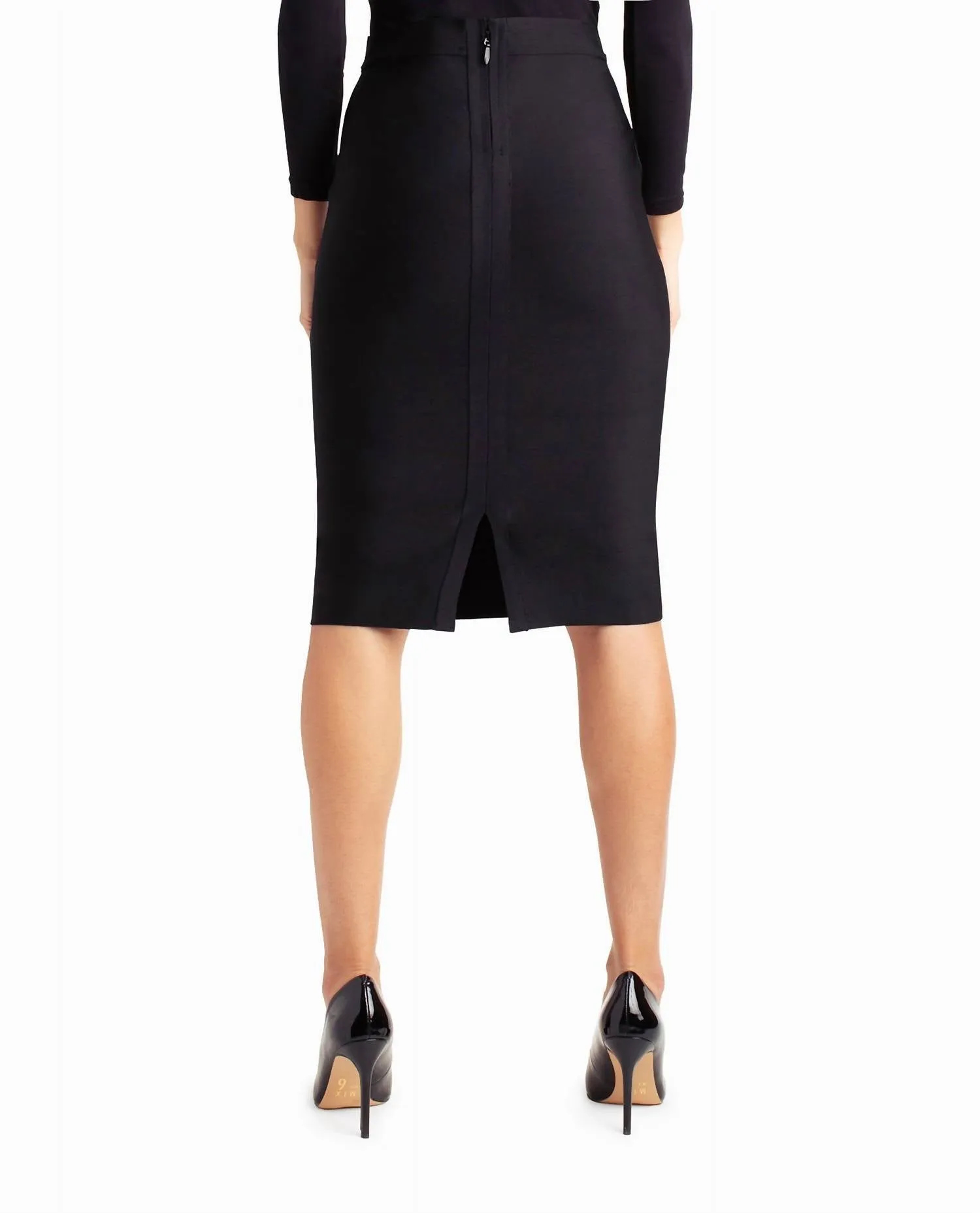 Charlotte Sailor Button Midi Skirt In Very Black