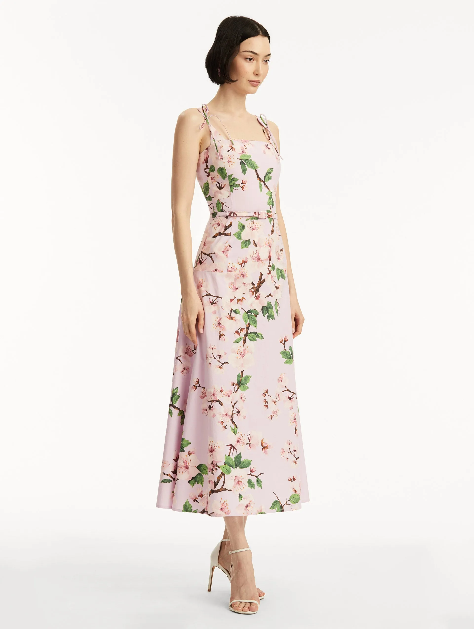Cherry Blossom Cotton Poplin Dress