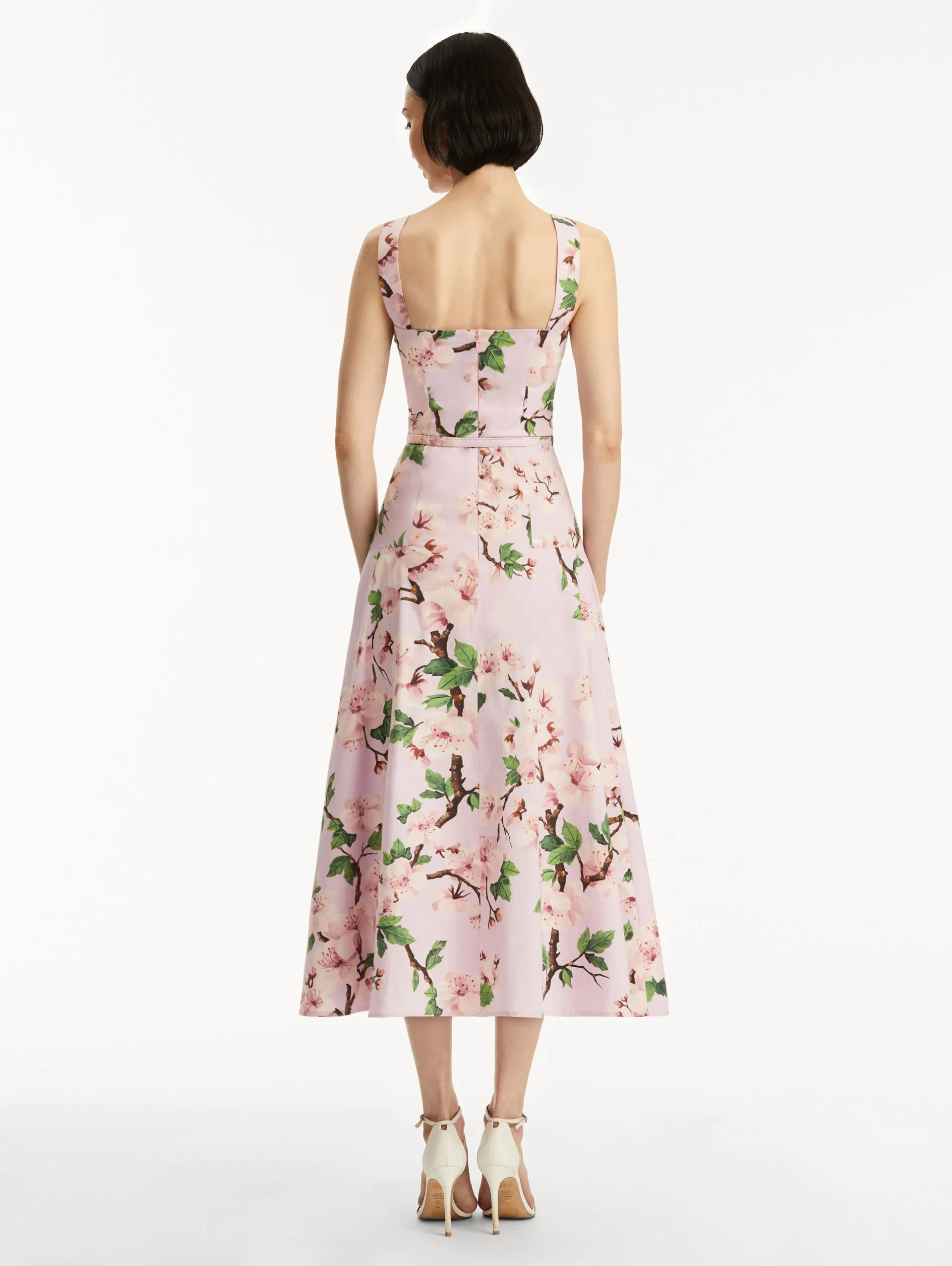 Cherry Blossom Cotton Poplin Dress
