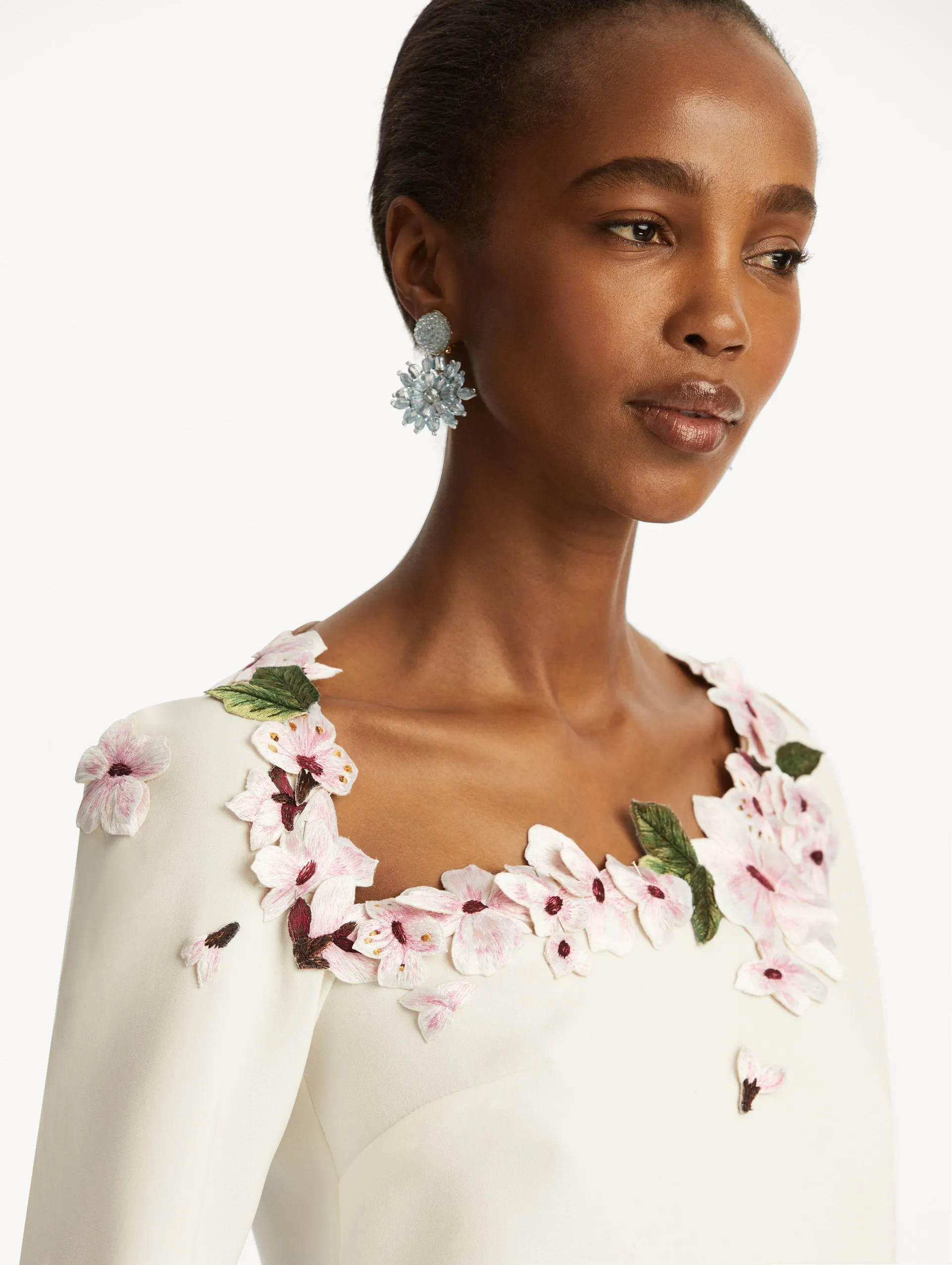 Cherry Blossom Embroidered Blouse