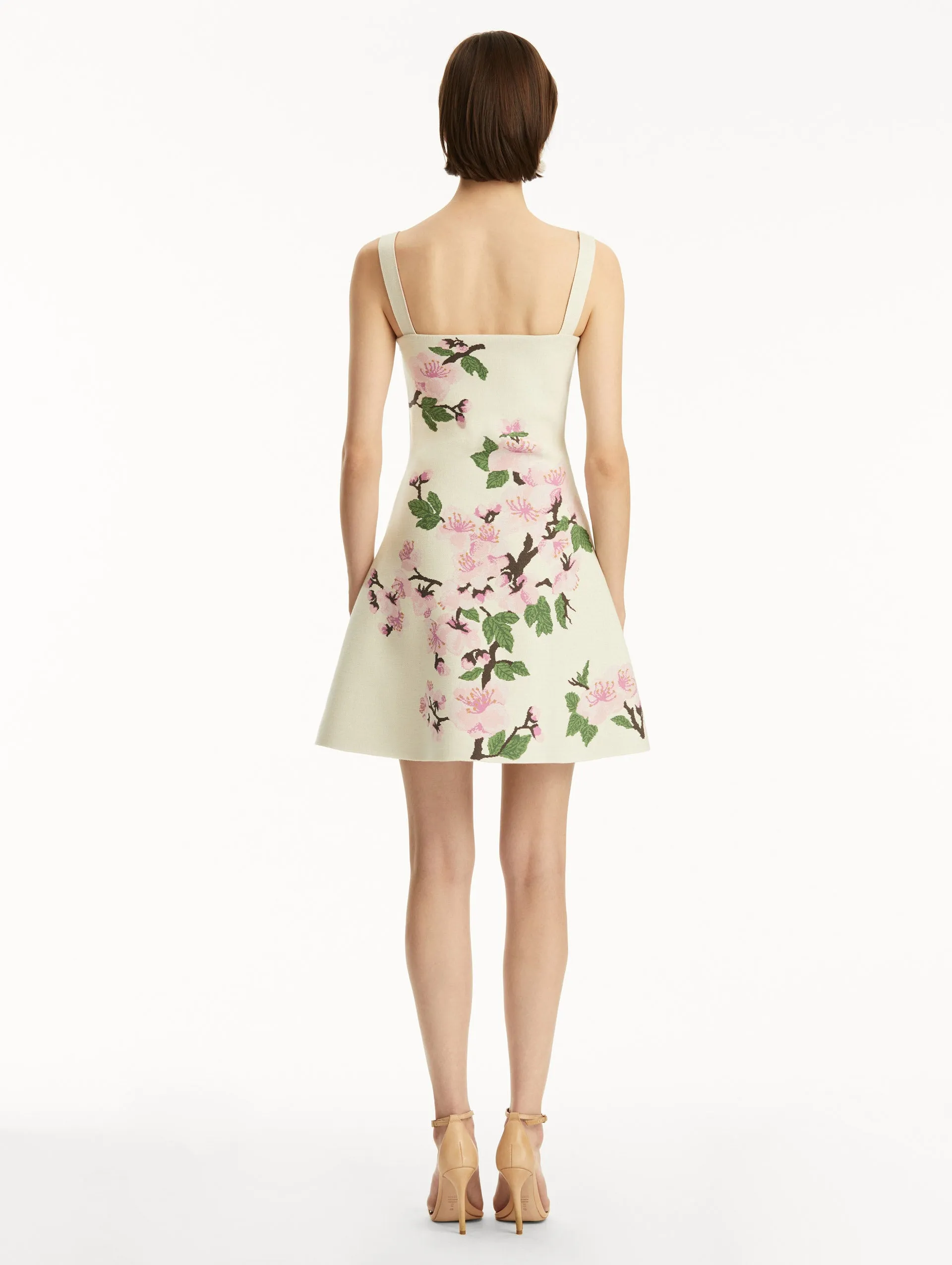 Cherry Blossom Jacquard Dress