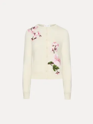 Cherry Blossom Threadwork Cardigan