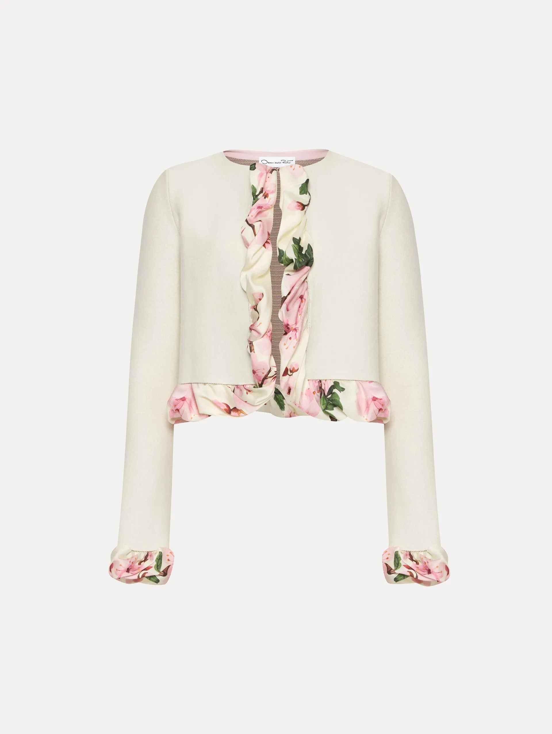 Cherry Blossom Twist Trim Cardigan