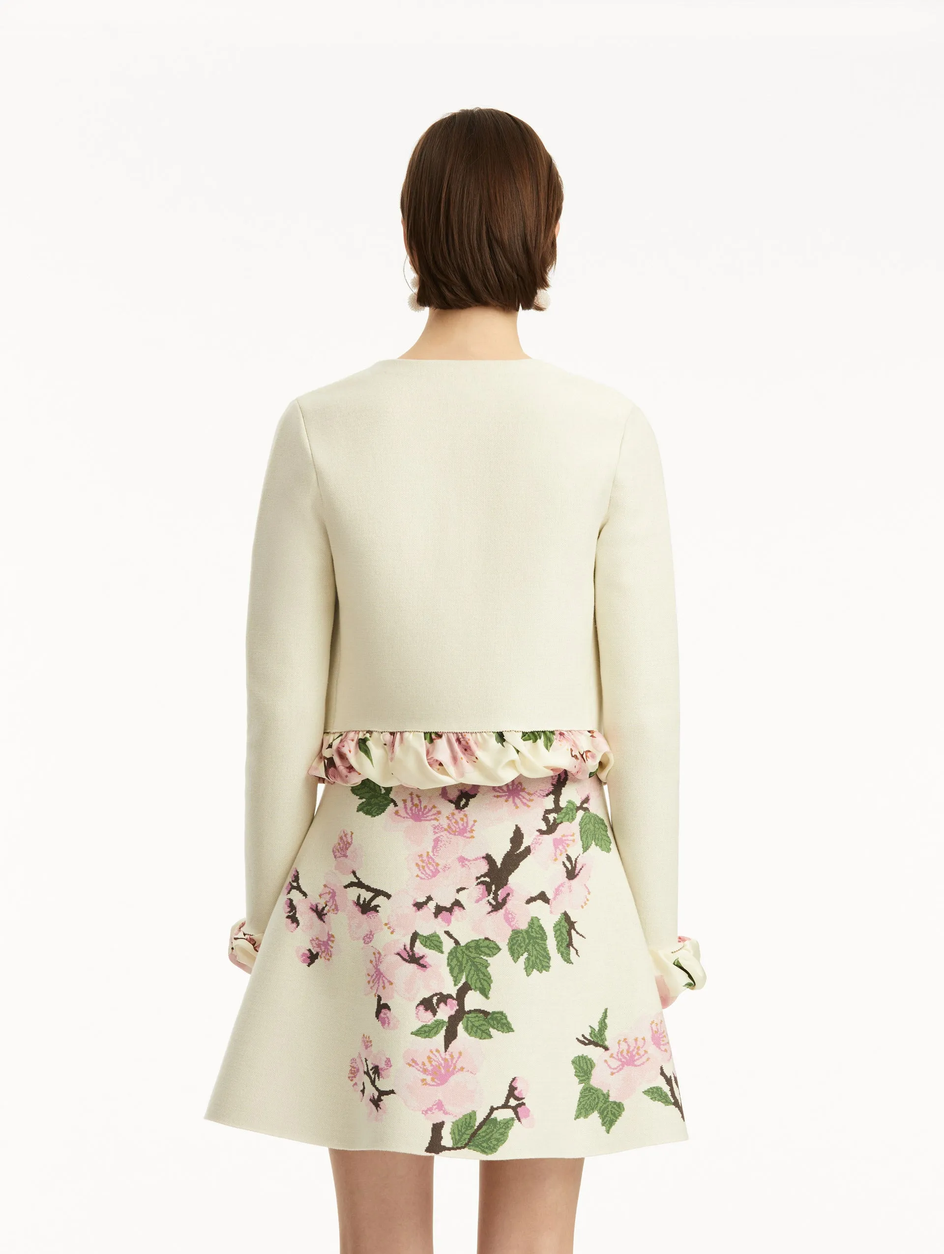 Cherry Blossom Twist Trim Cardigan