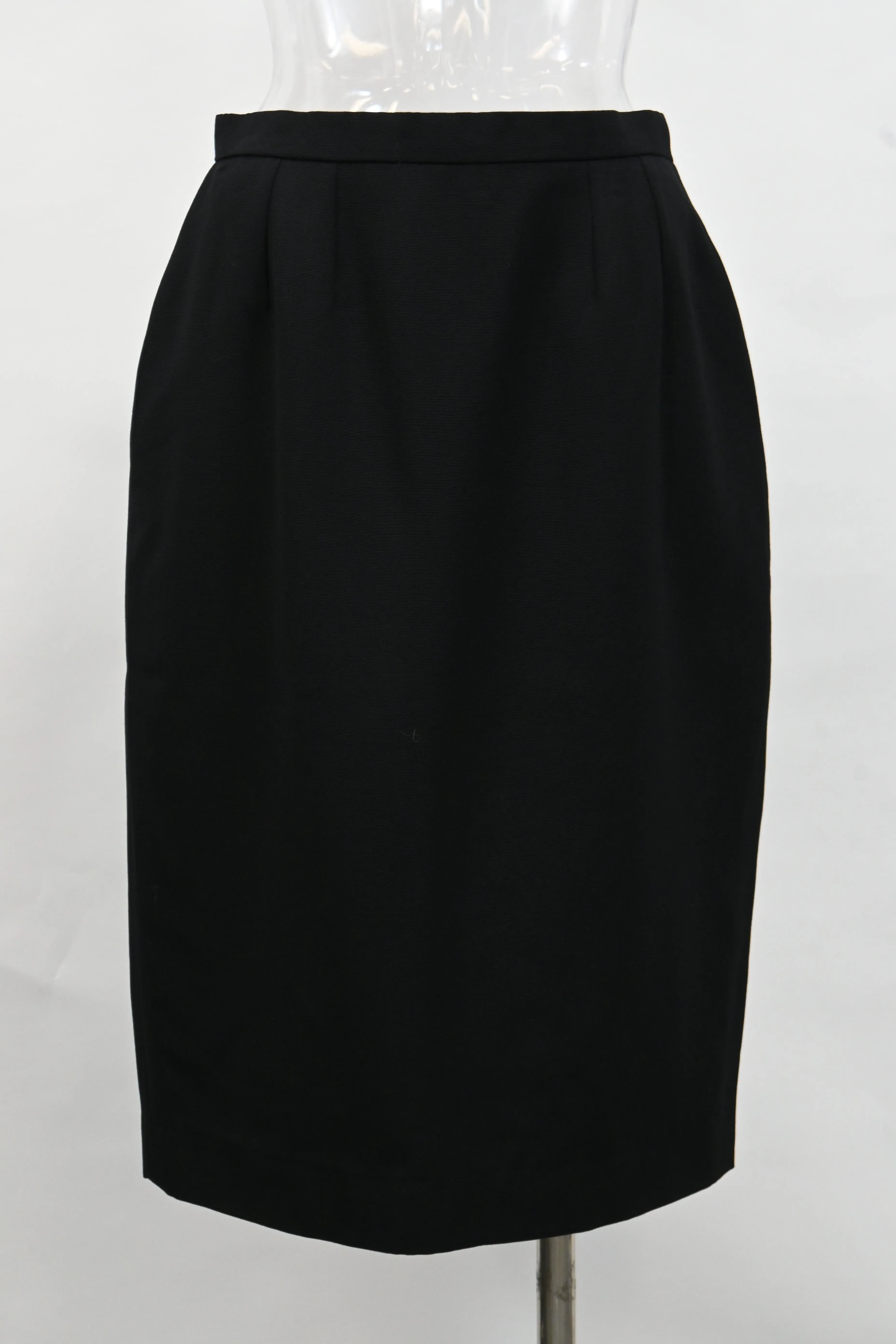 Christian Dior Pencil Skirt in Black Wool