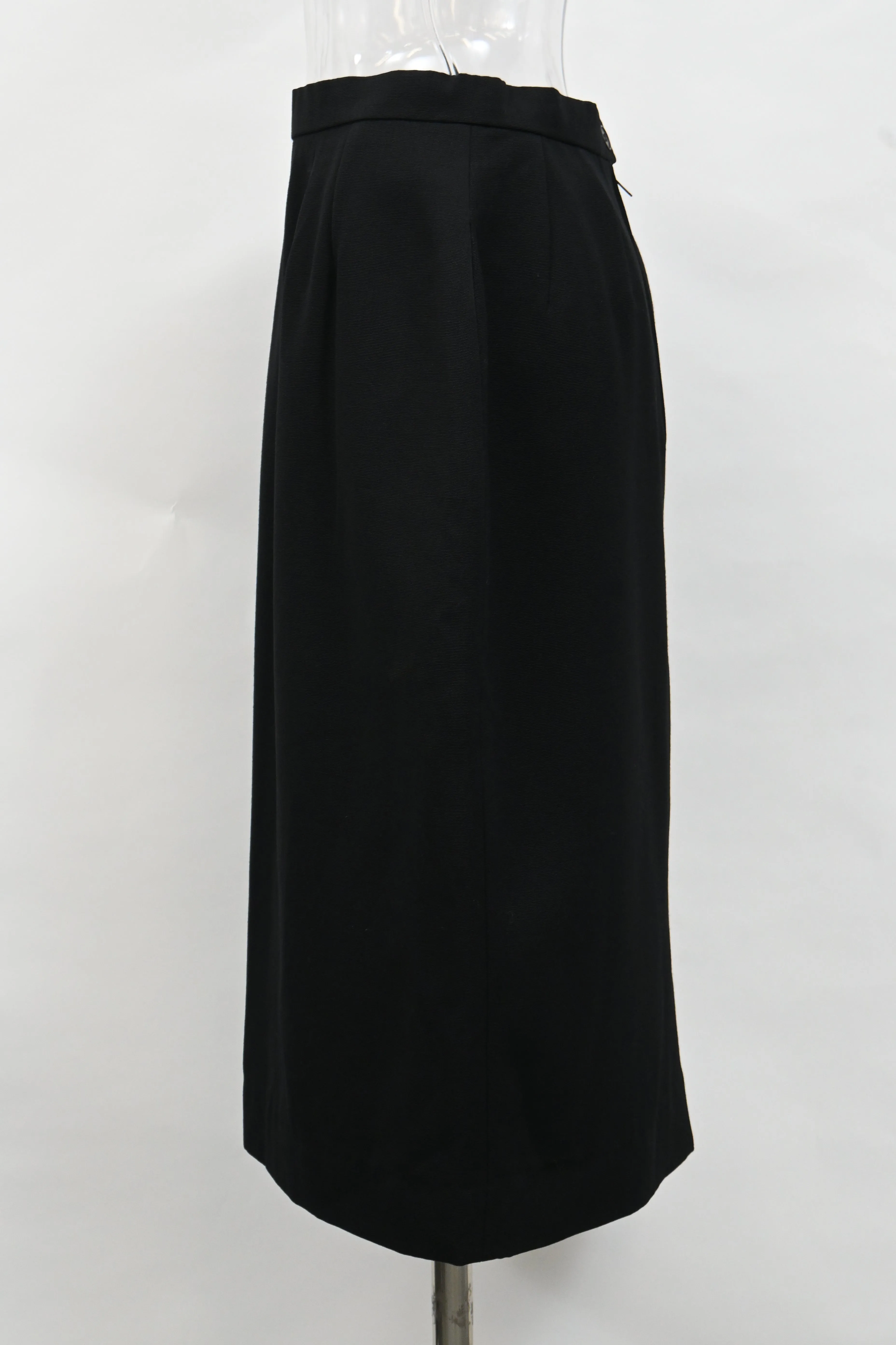 Christian Dior Pencil Skirt in Black Wool