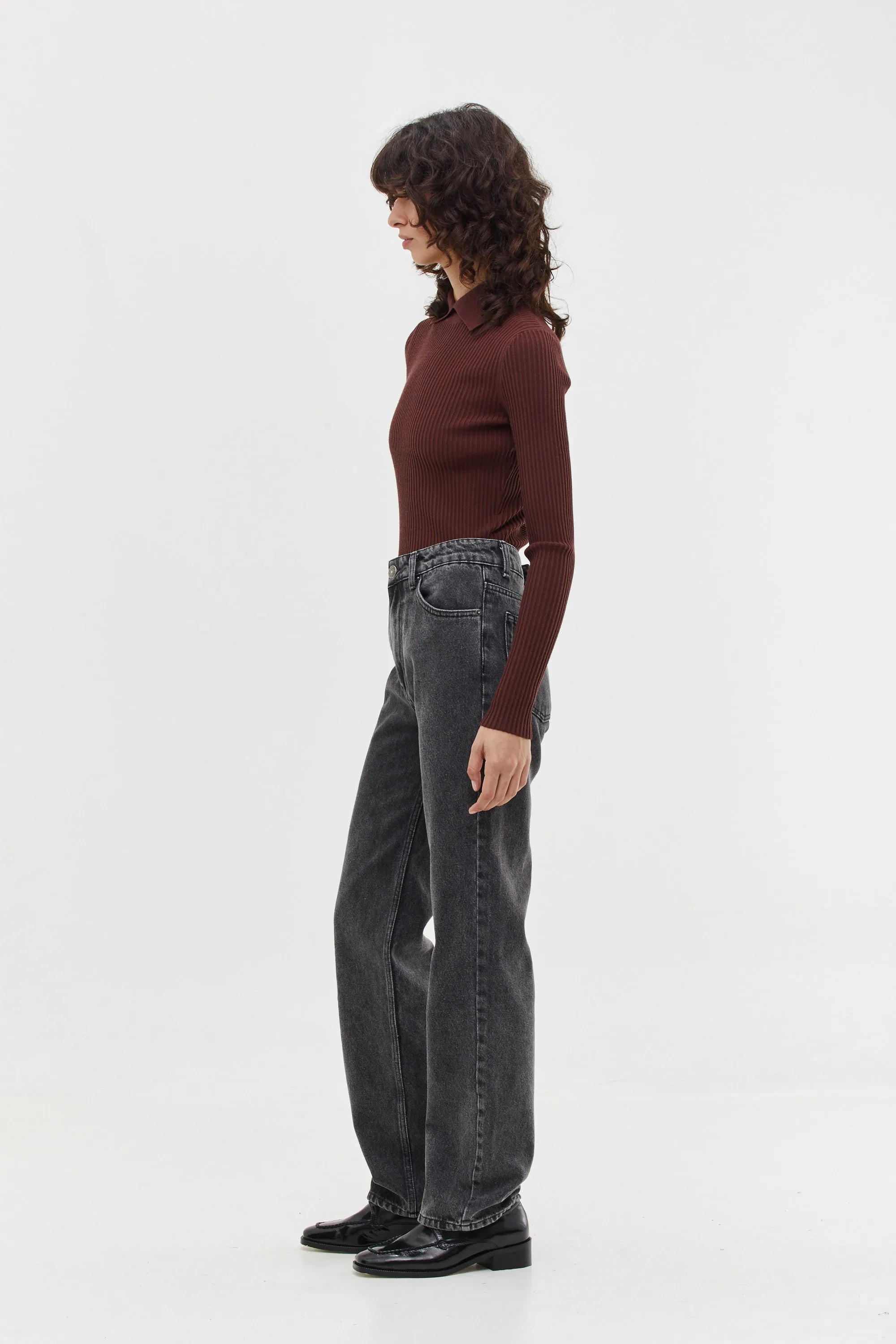 Classic Cut Denim Washed Grey