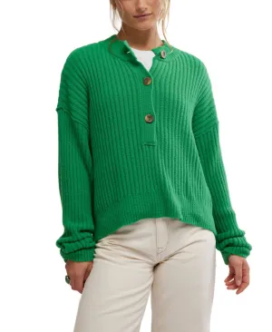 Cocoa Henley Pullover In Rolling Hills