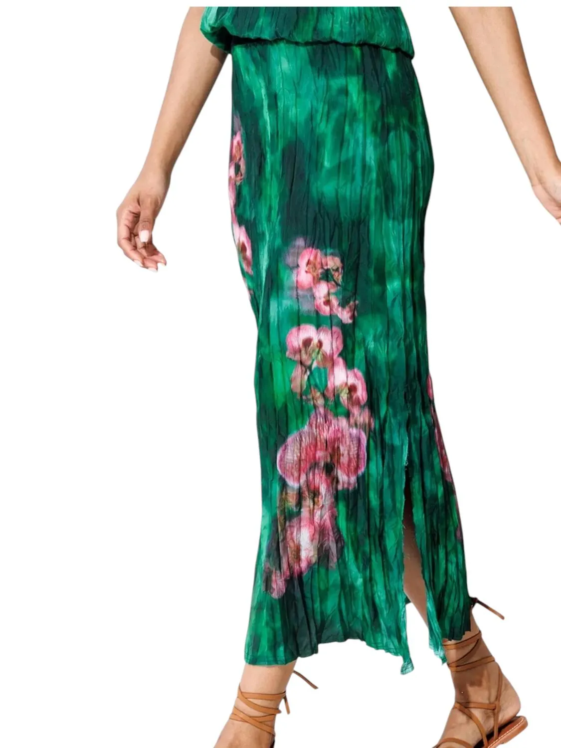 Crinkle Cut Skirt In Watermelon Sugarhigh