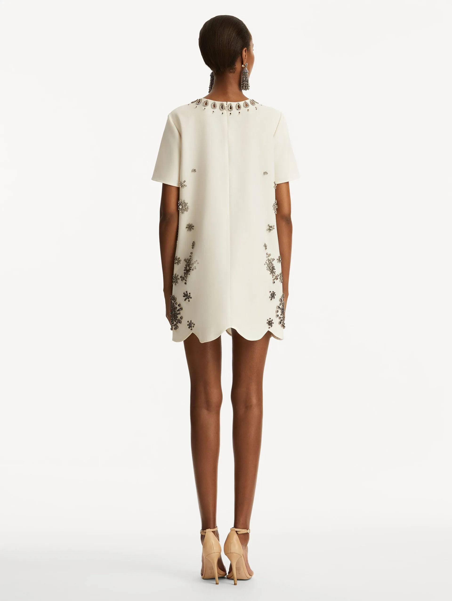 Crystal Medallion Shift Dress