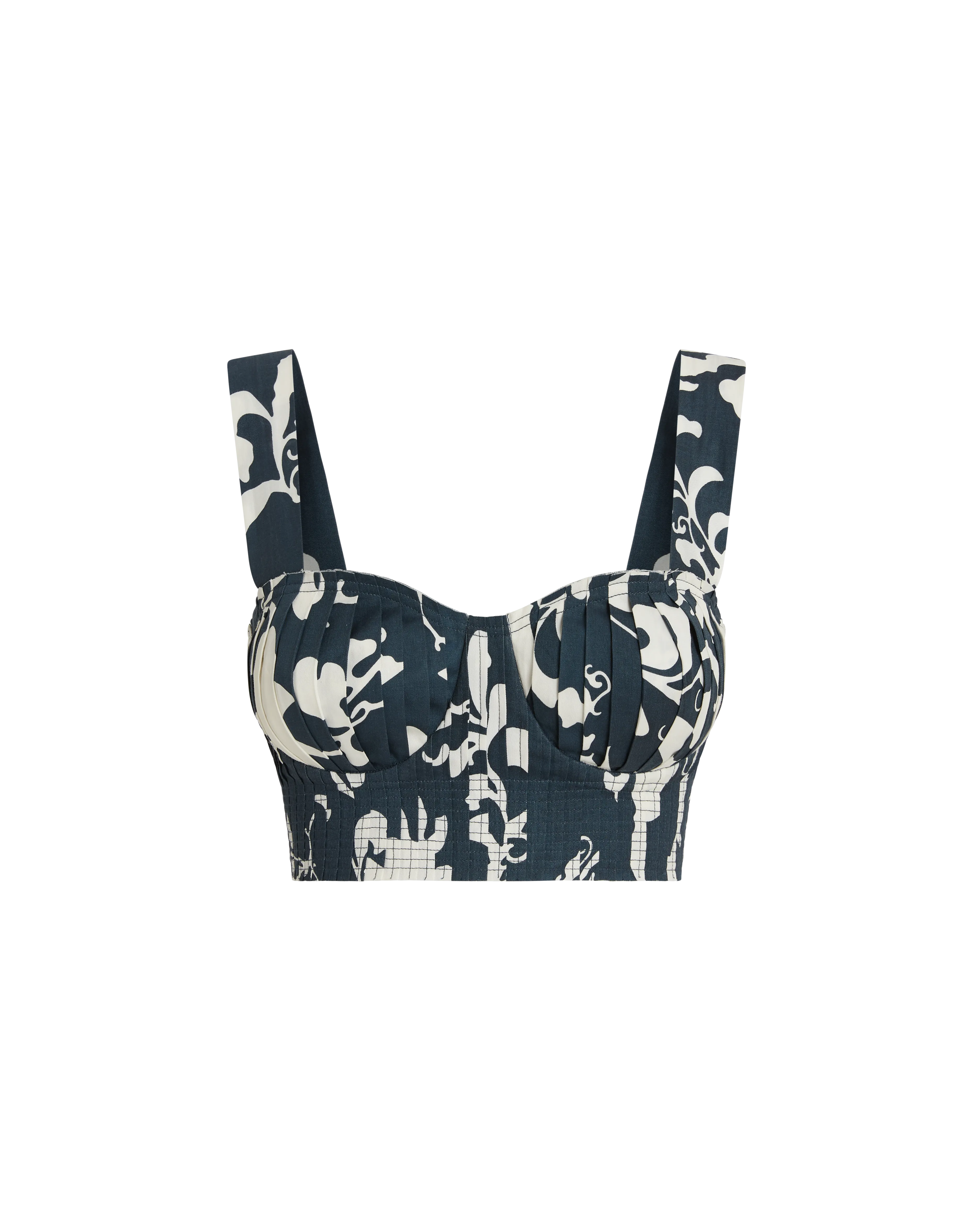 Dalia Top in Flower Screen Print