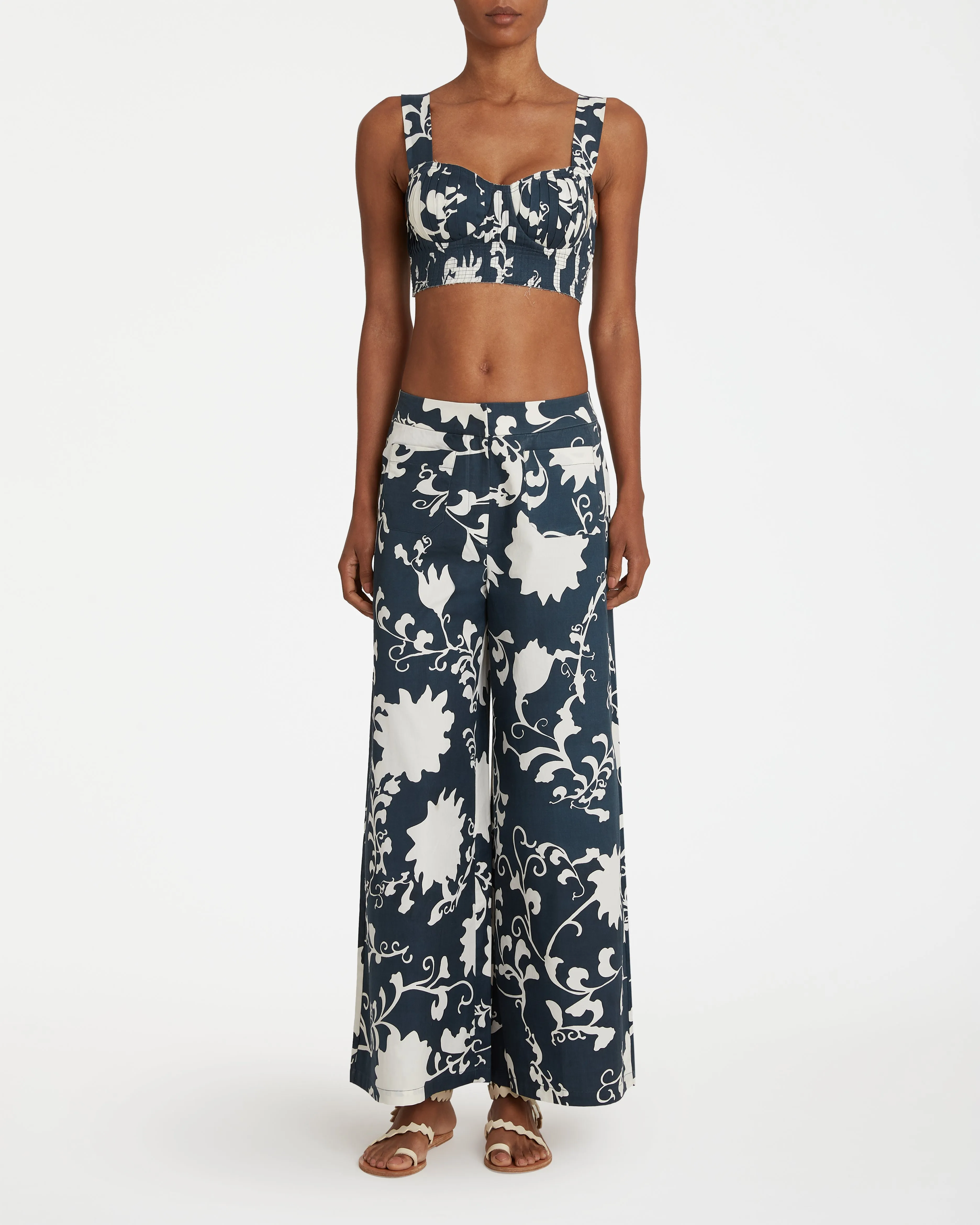 Dalia Top in Flower Screen Print