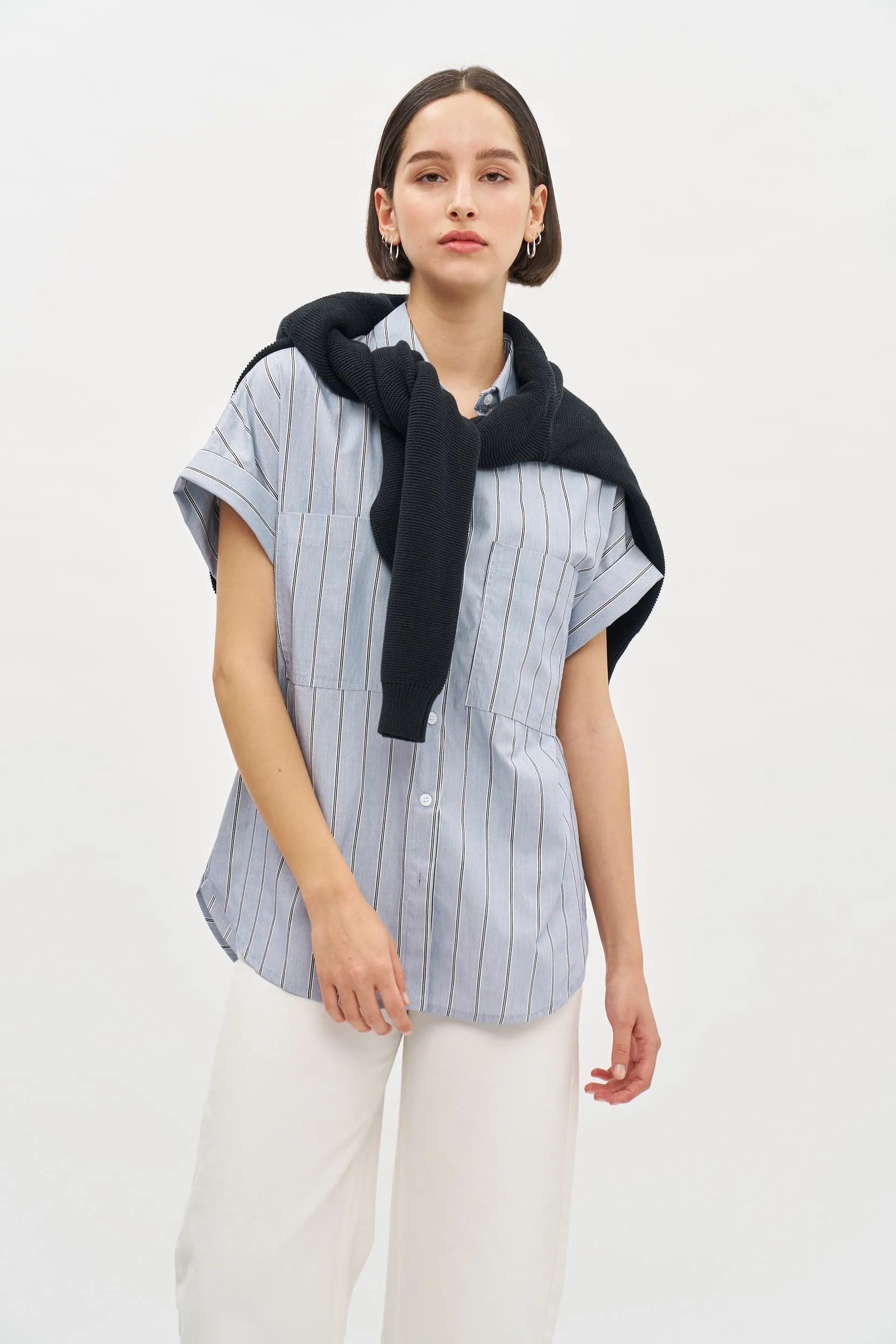 Daniel Blouse Light Blue stripes
