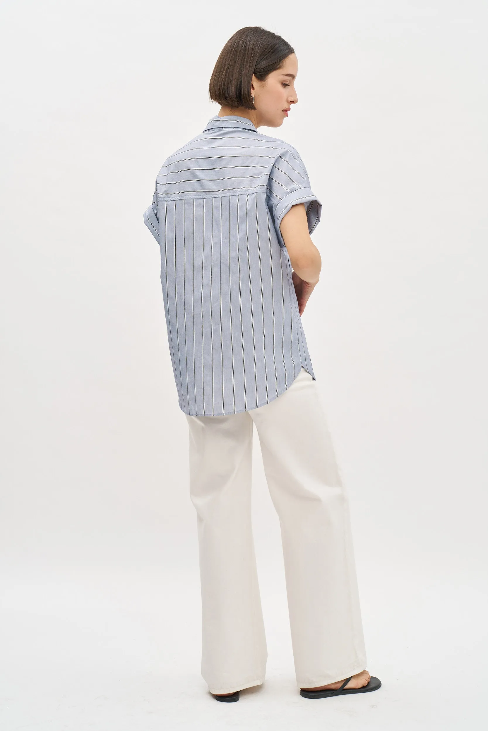 Daniel Blouse Light Blue stripes