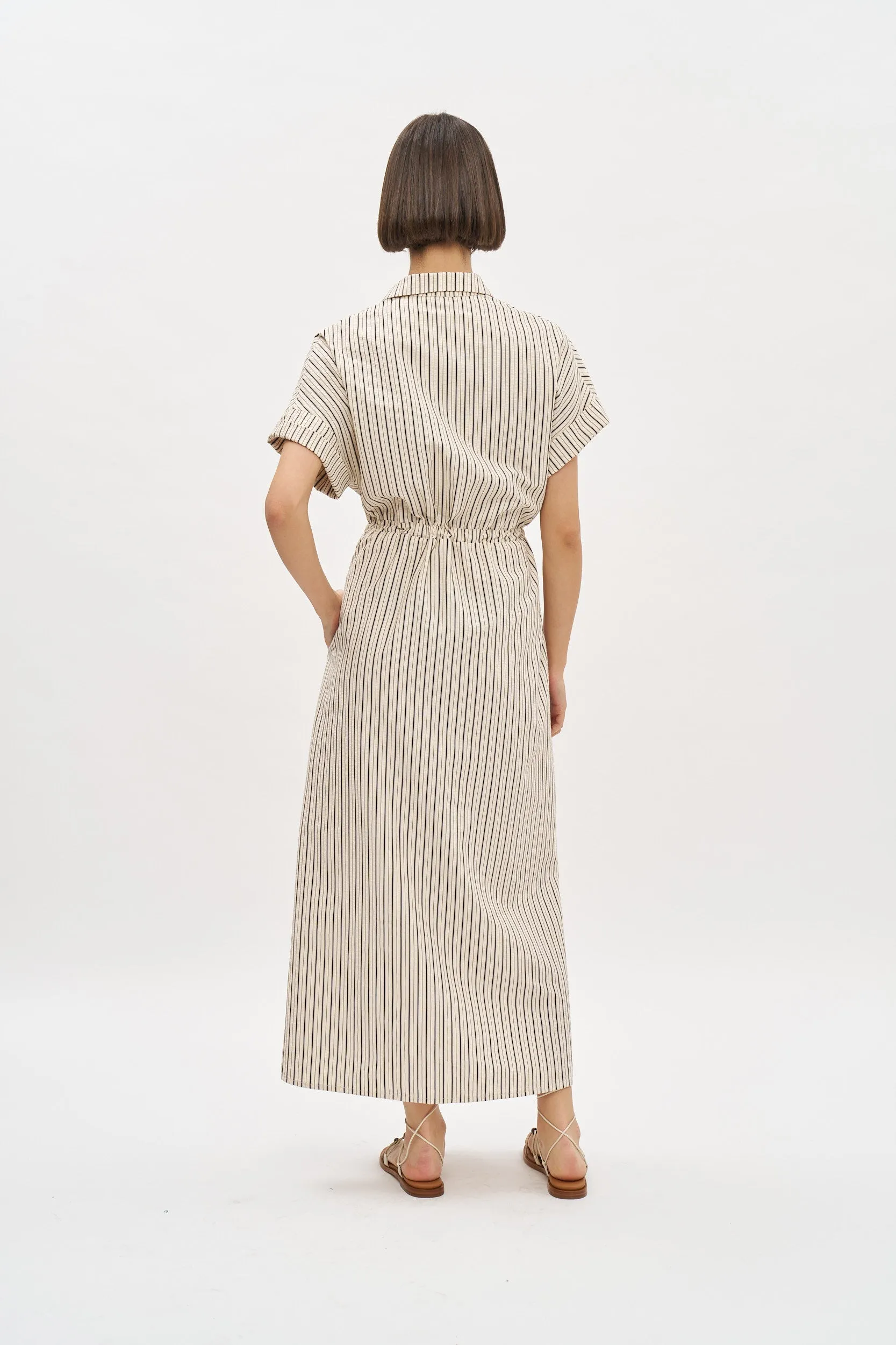 Daniel Dress Black Stripes