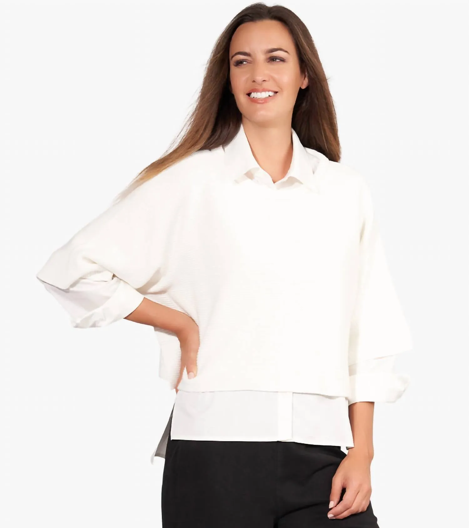 Days Like This Cropped Sweater In Soft White