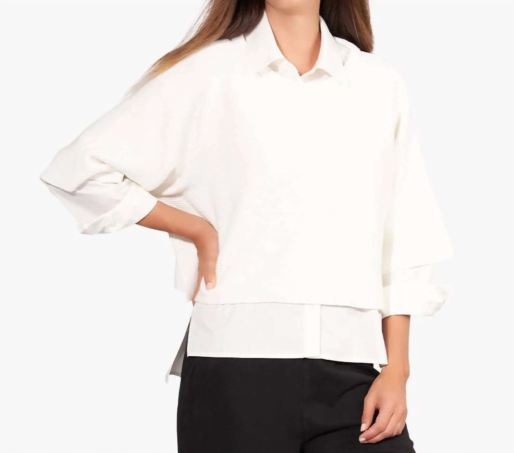 Days Like This Cropped Sweater In Soft White
