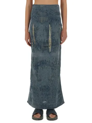De-Megan-Fsg" Long Skirt