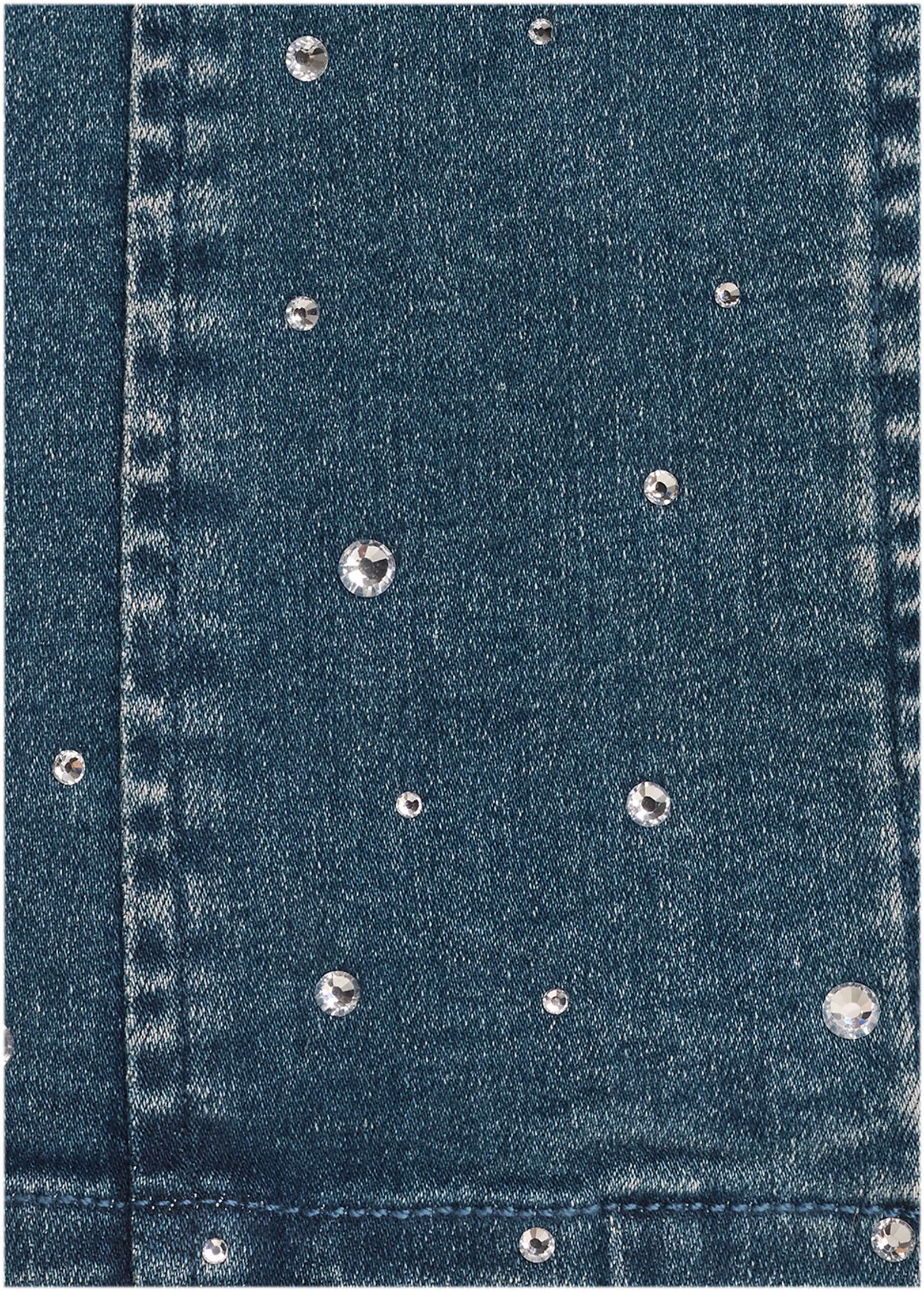 Denim Mini Dress - Medium Wash