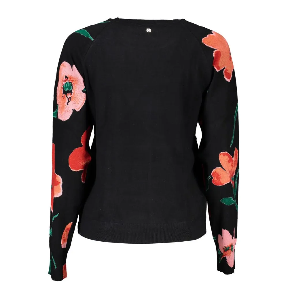 Desigual Chic Contrast Crew Neck Women's Sweater