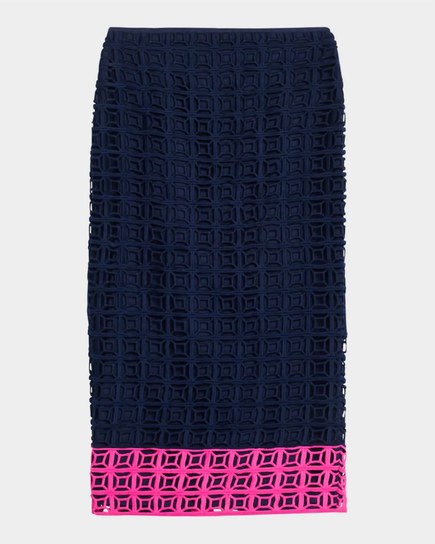 Dita Pencil Skirt In Indigo/petal