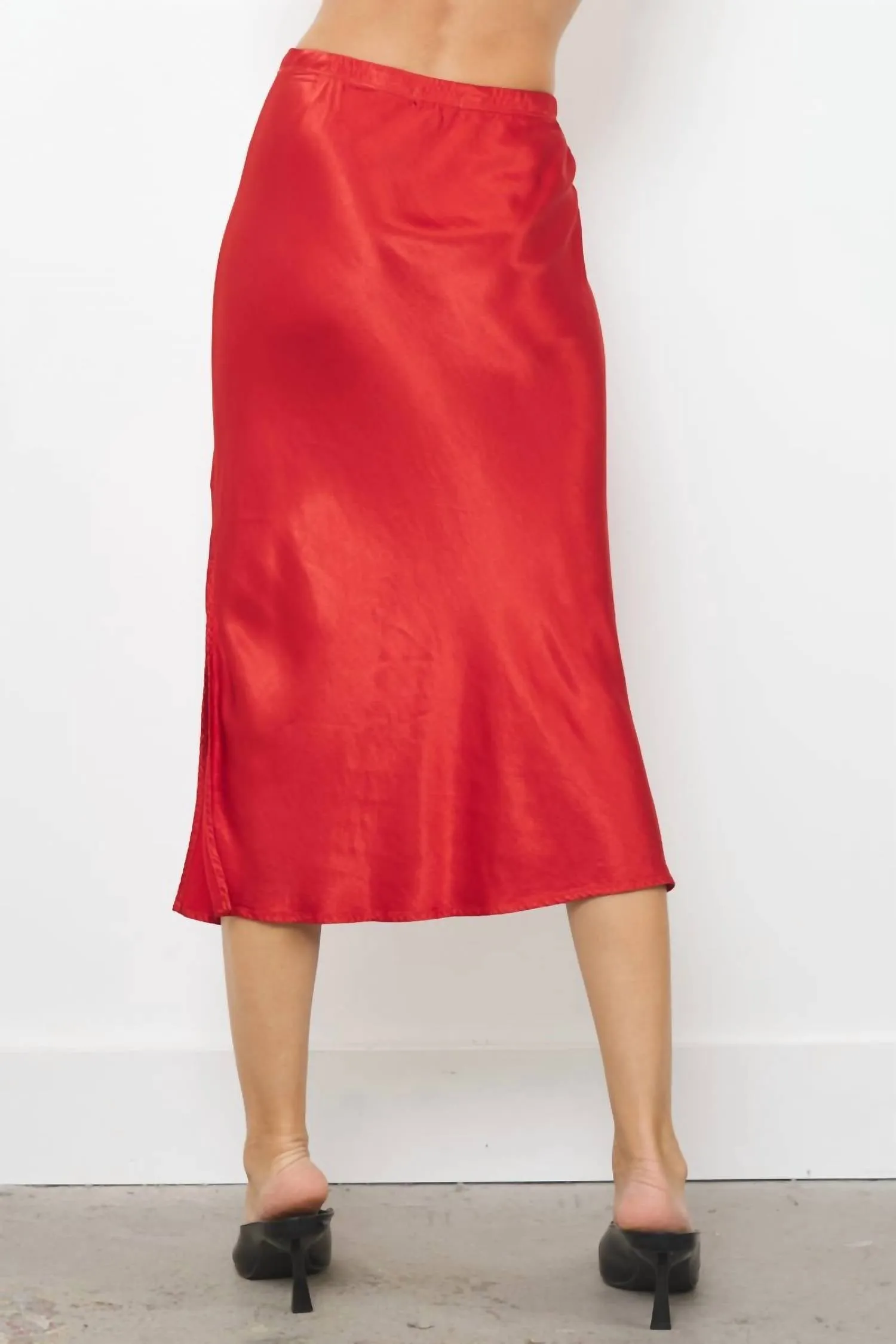 Dorit Silky Slip Skirt In Sahara